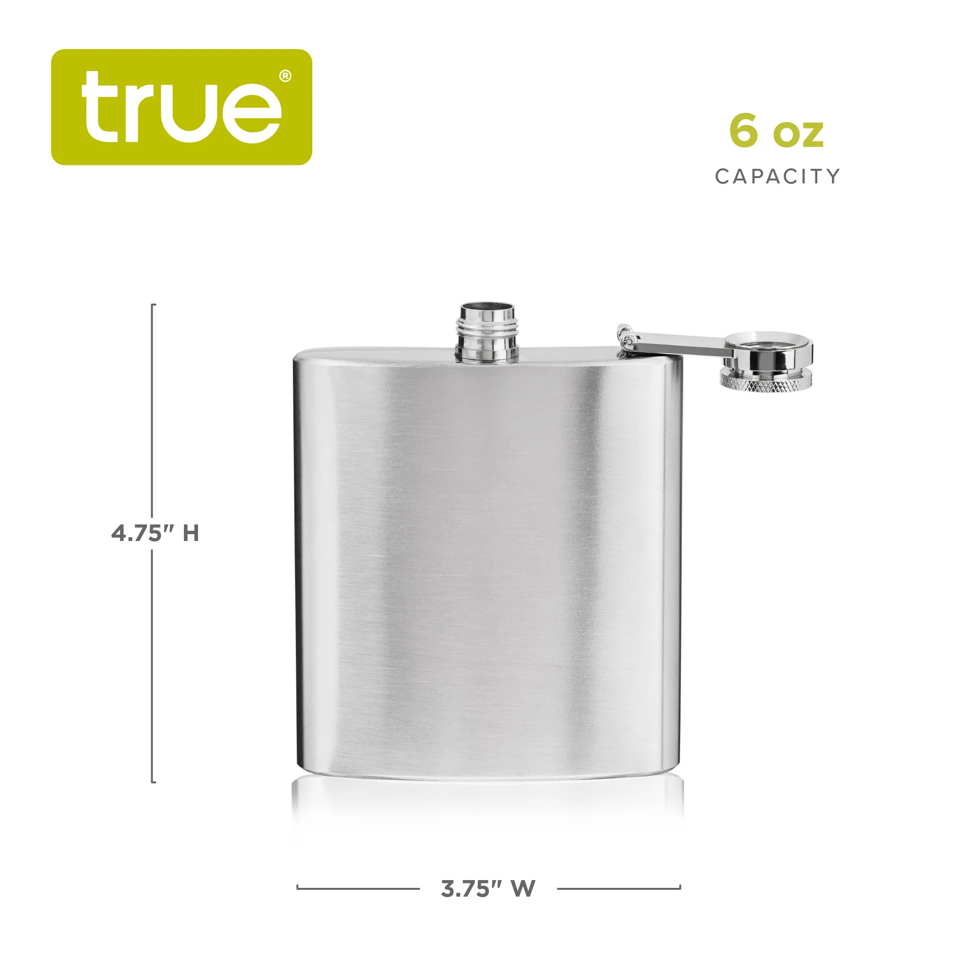 Trueflask 6 oz Stainless Steel Flask - Image 6