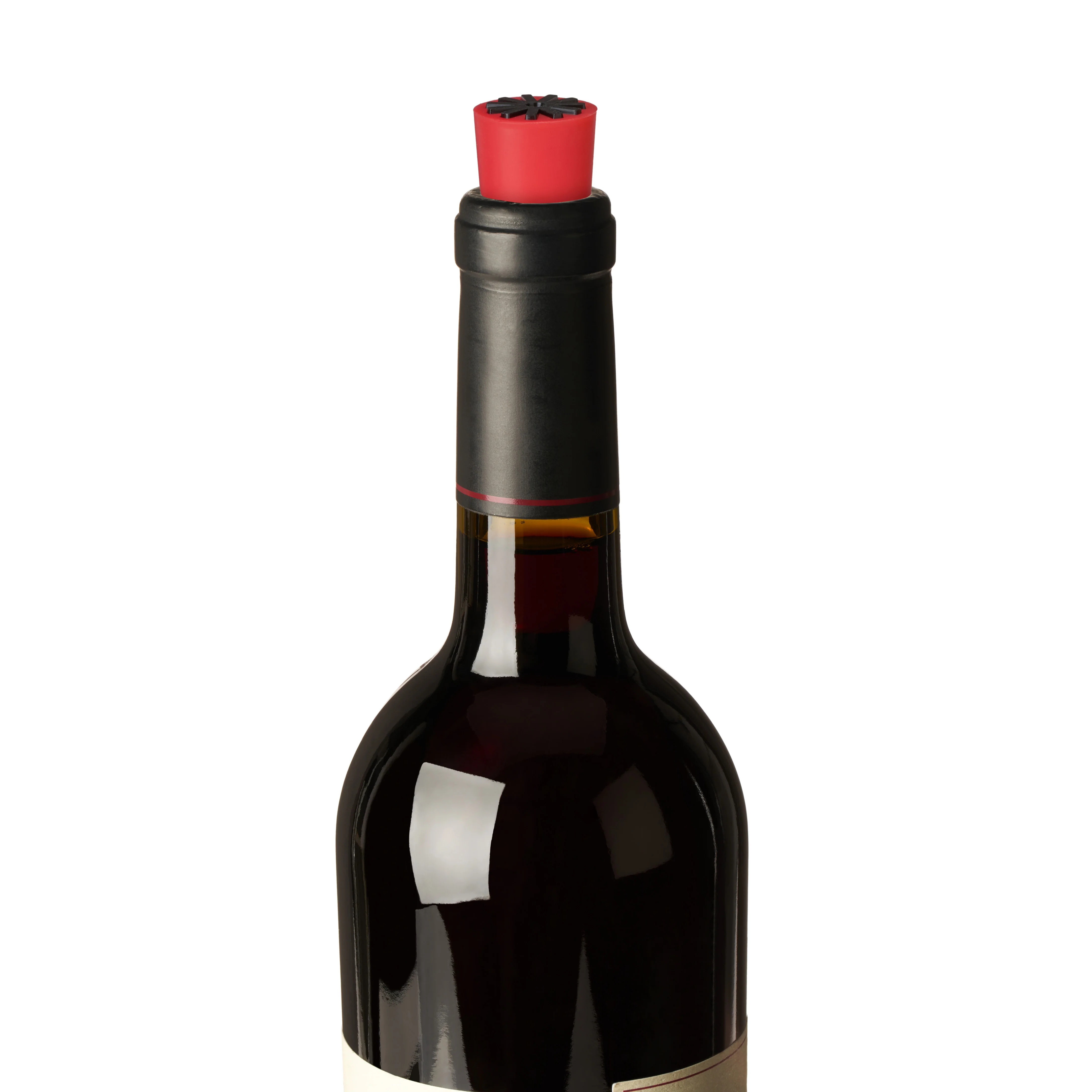 Starburst Silicone Bottle Stopper in Assorted Colors, Set of 4 - Image 3