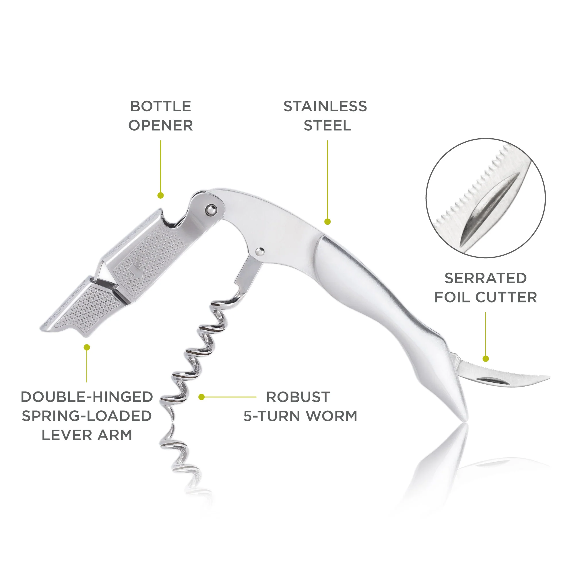 Sommelier Professional Corkscrew in Stainless Steel - Image 6