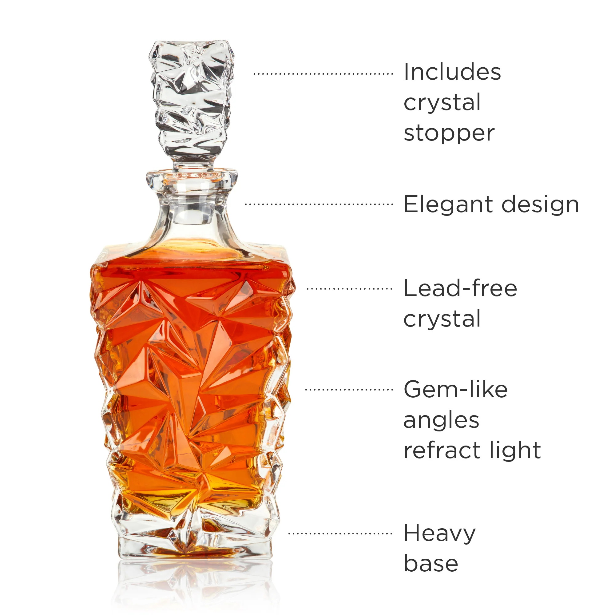 Prism Crystal Whiskey Decanter - Image 5