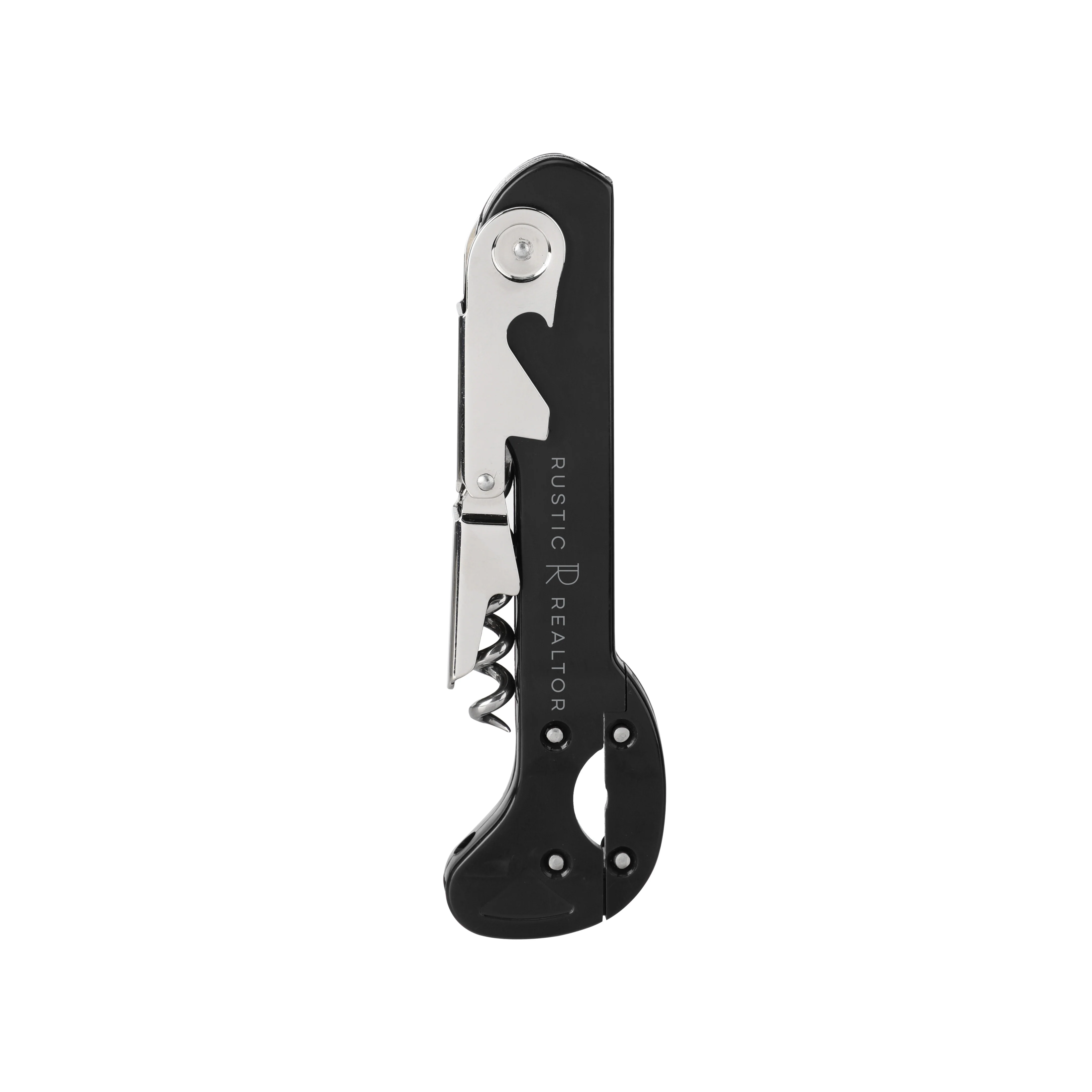 Recoil Corkscrew & Foil Cutter in Black, Bulk - Image 3
