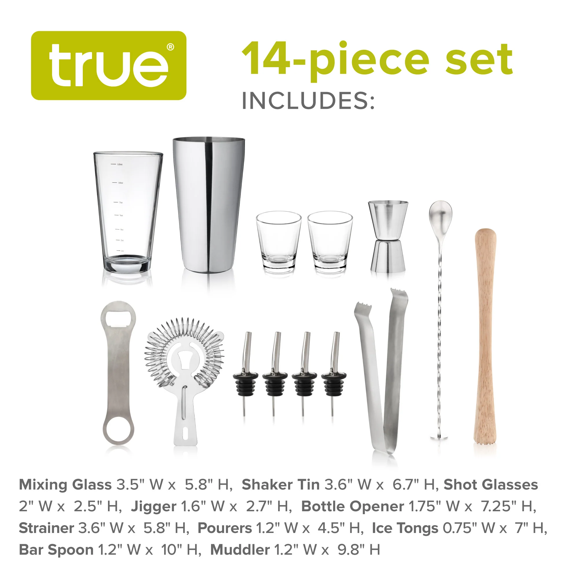14-Piece Mixologist Barware Set - Image 9