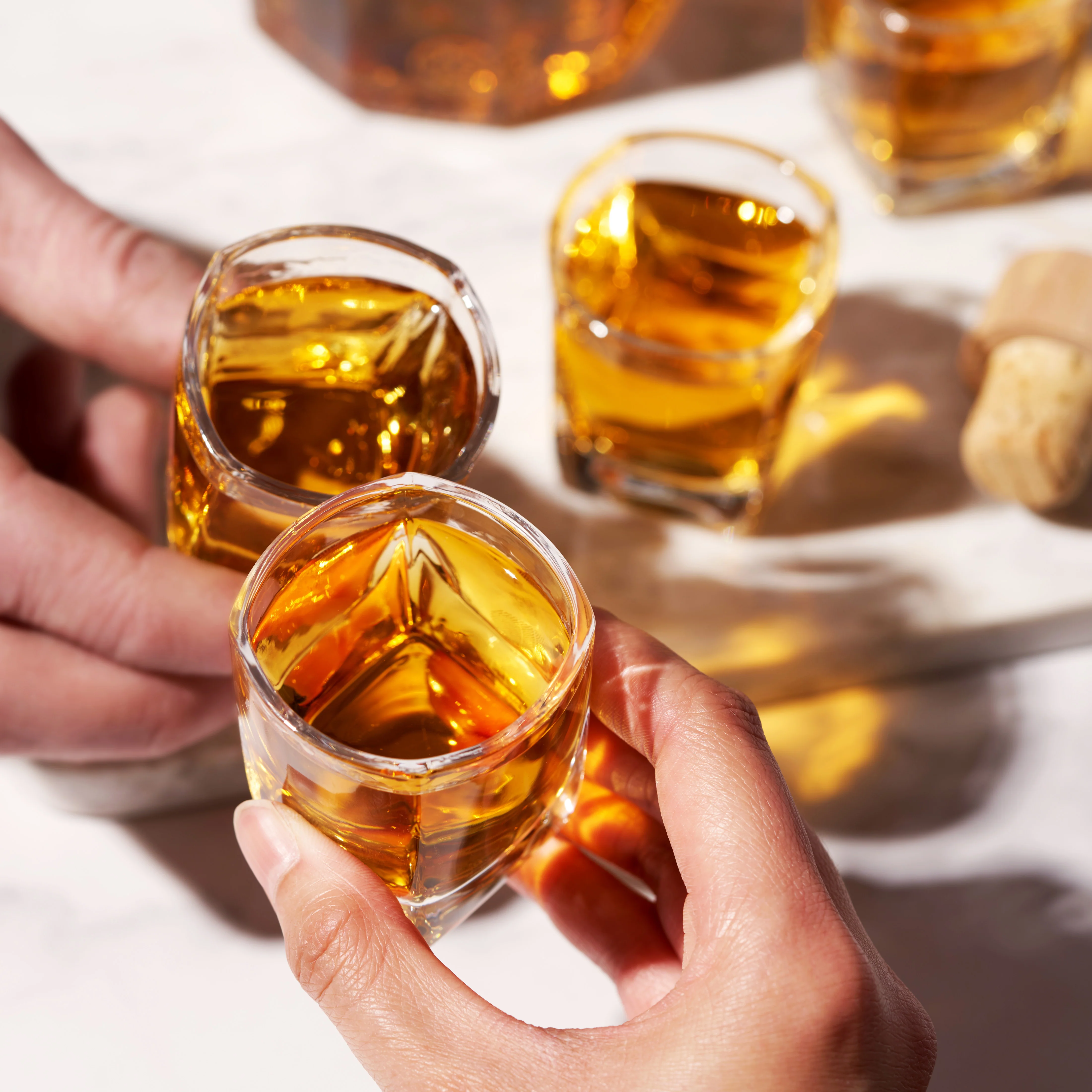 Square 1.5 oz Shot Glasses, Set of 4 - Image 6