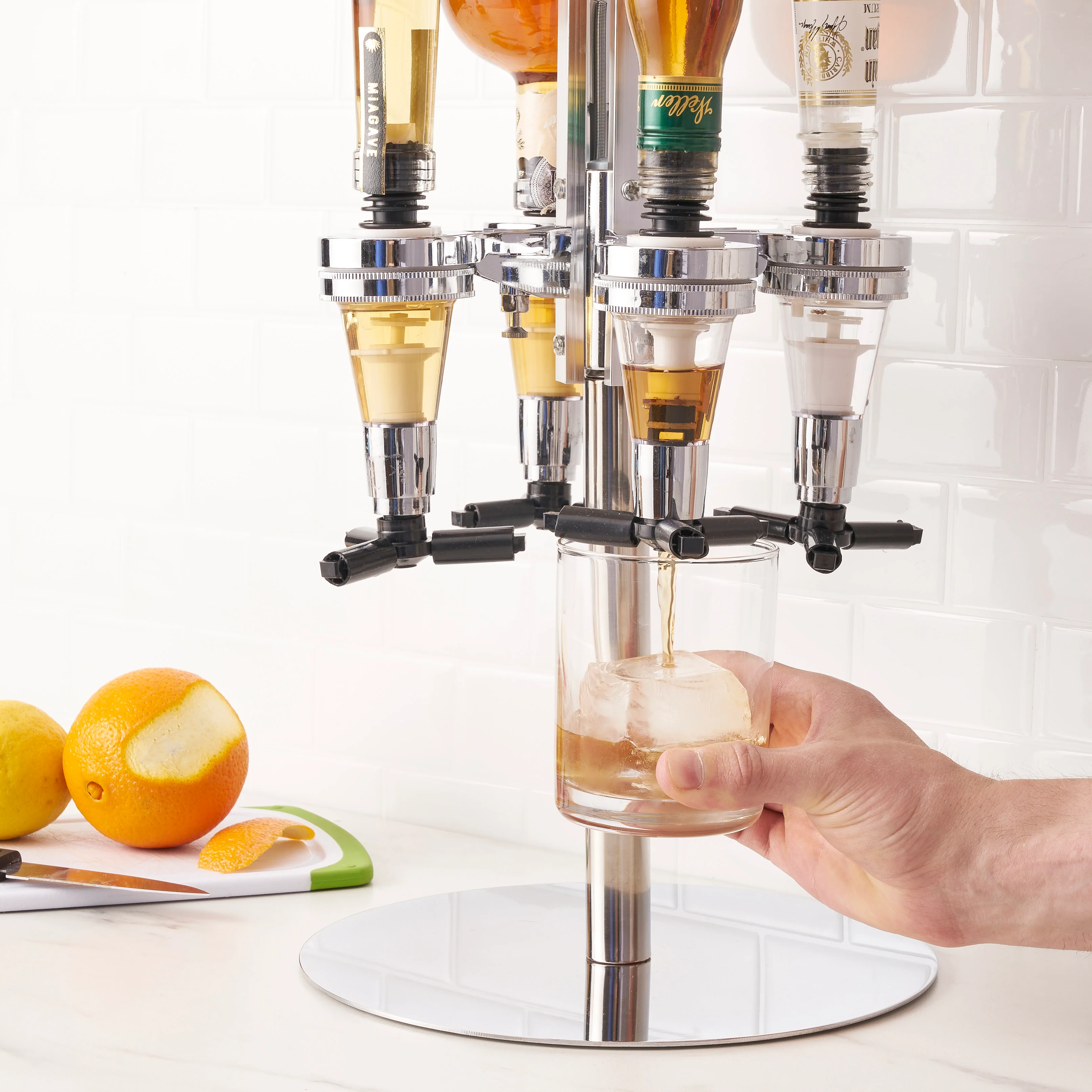 Liquor Tap 4-Bottle Liquor Dispenser Stand - Image 4