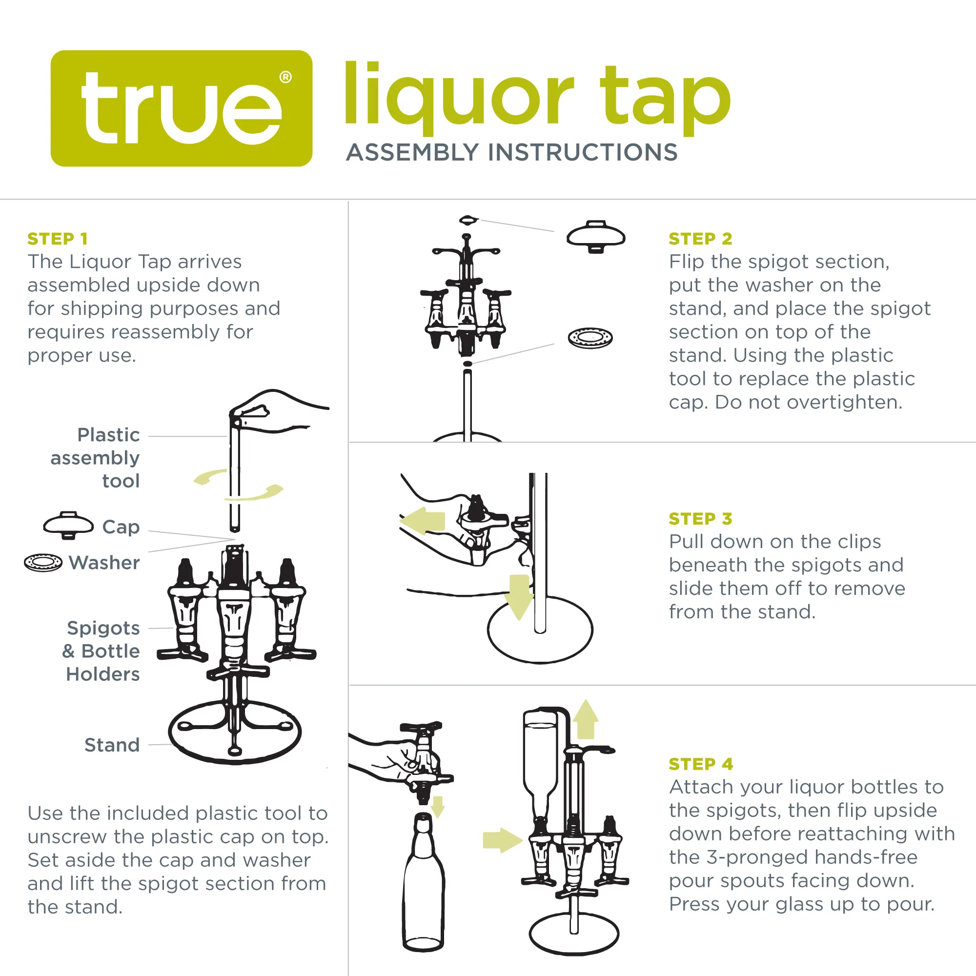 Liquor Tap 4-Bottle Liquor Dispenser Stand - Image 7