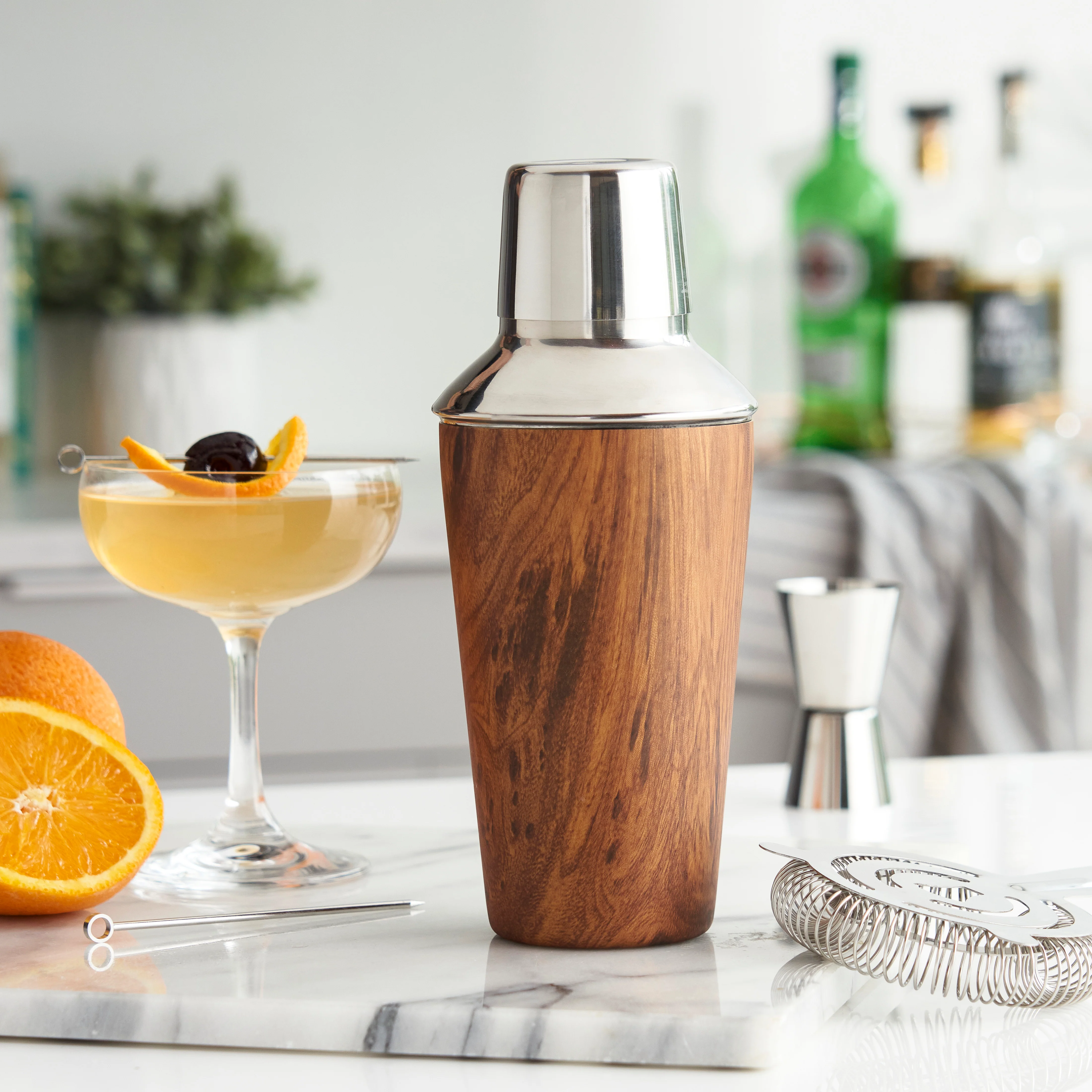Wood Pattern 20 oz Cocktail Shaker - Image 6