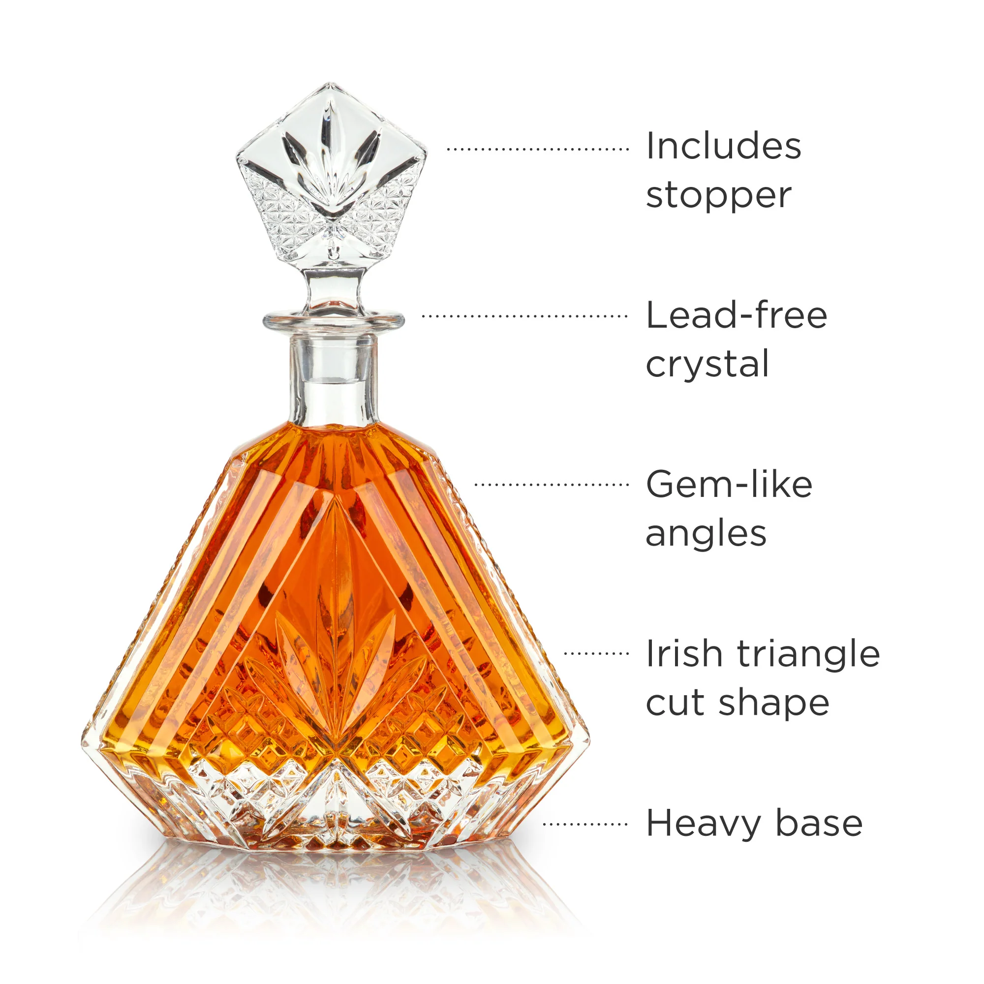Admiral Crystal Irish Cut Whiskey Decanter - Image 6