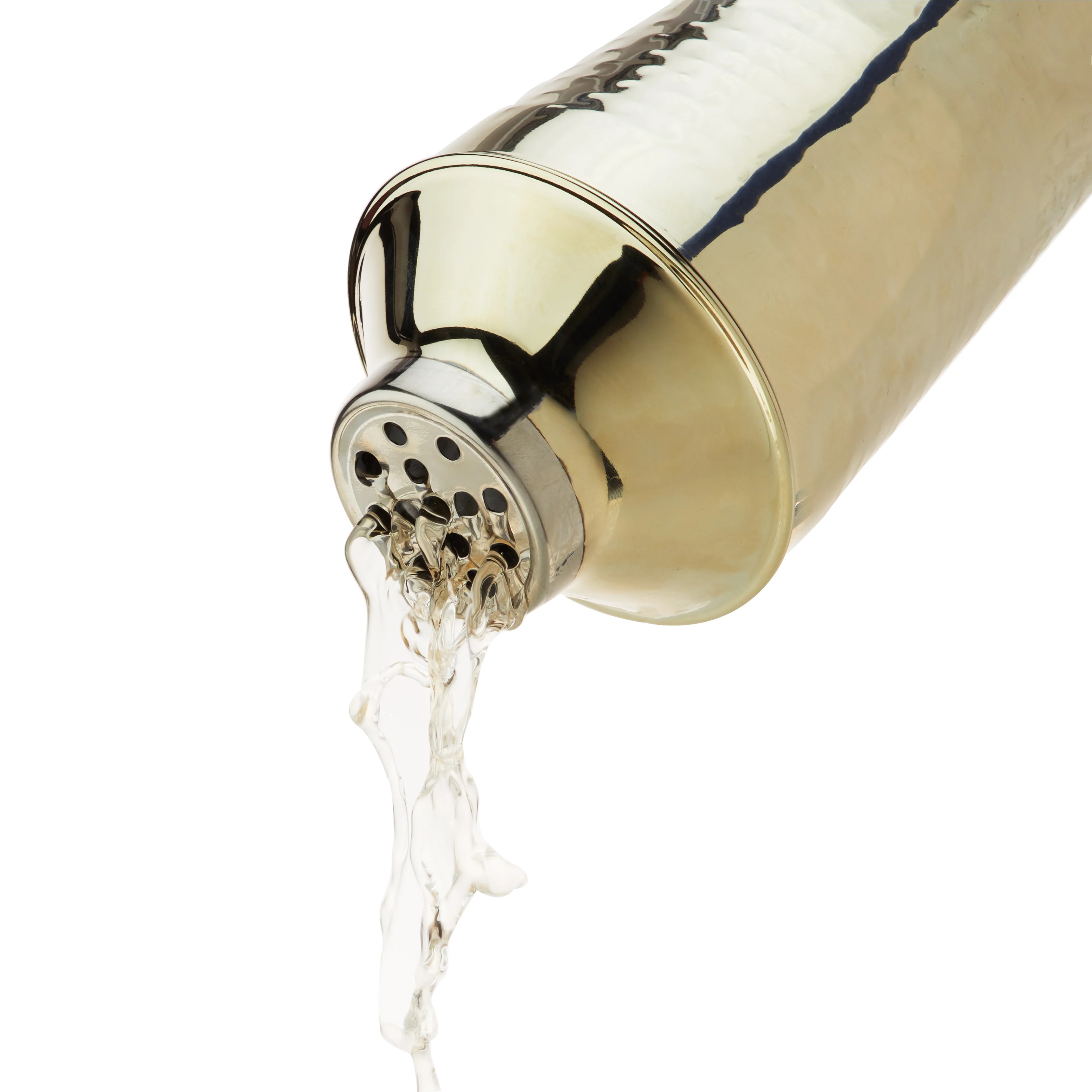 Hammered 4-Piece Barware Set in Gold - Image 3