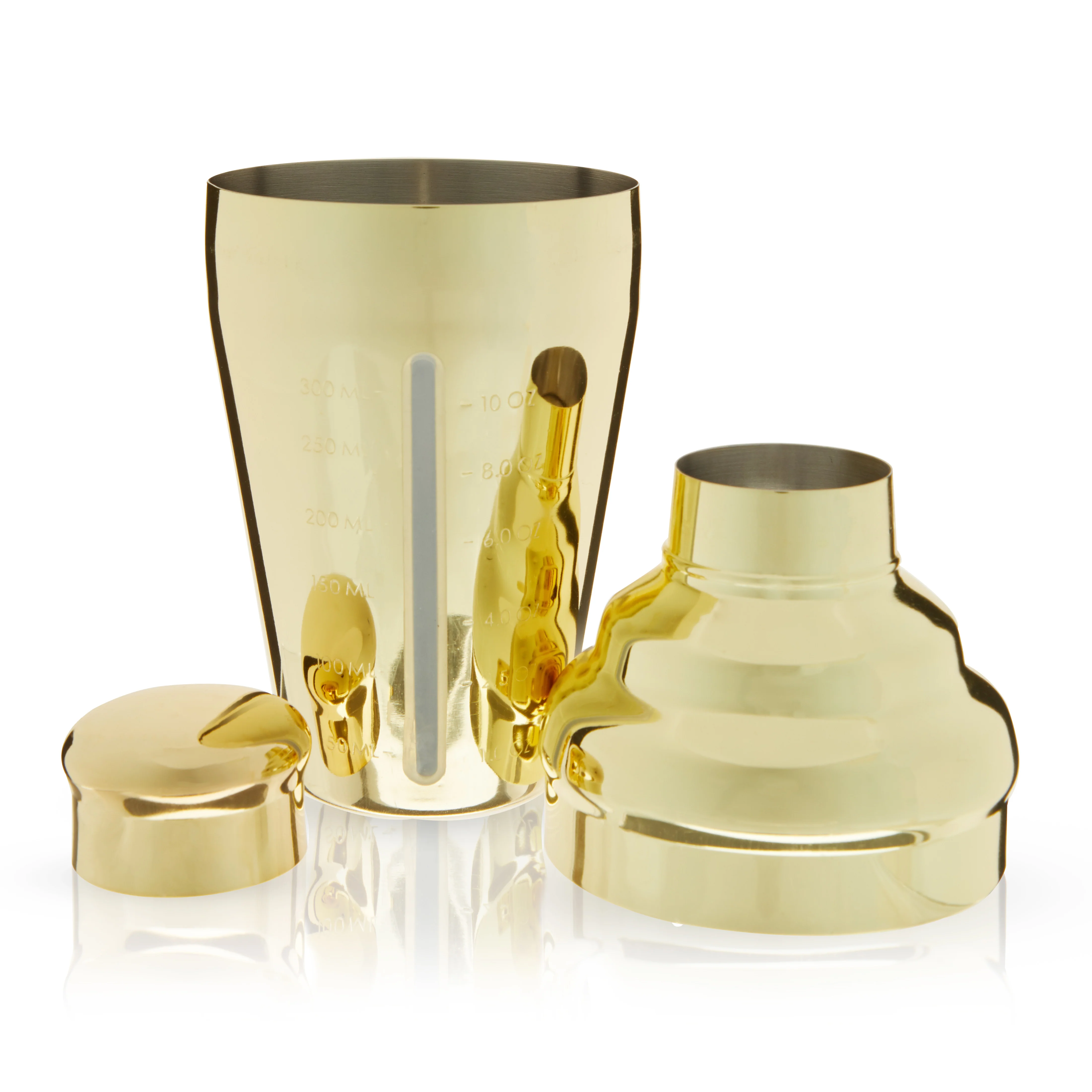 Belmont Measured Cocktail Shaker in Gold - Image 3