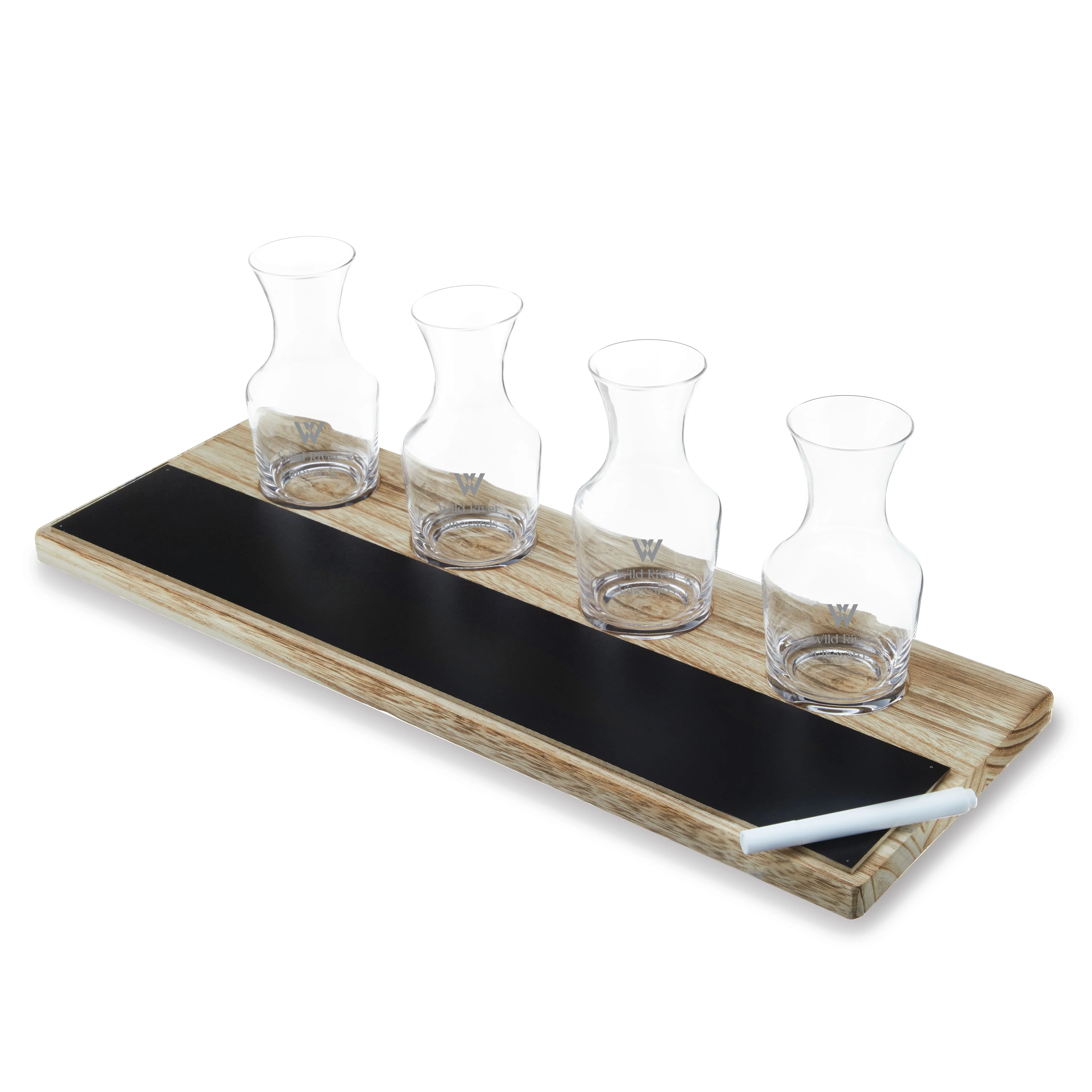 Wine Flight Serving Board and Carafe Set - Image 4