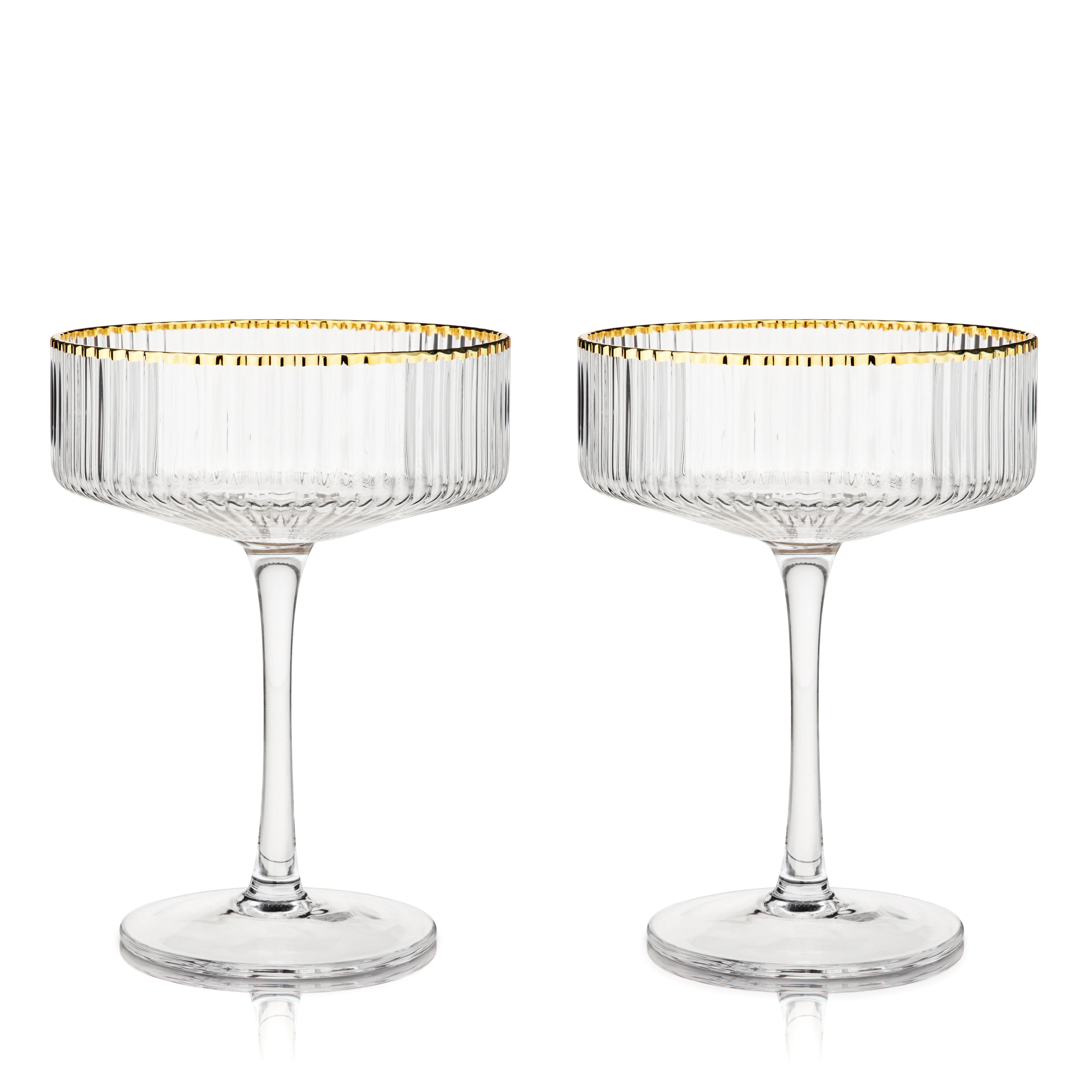 Meridian Crystal Coupe Glasses, Set of 2 - Image 3