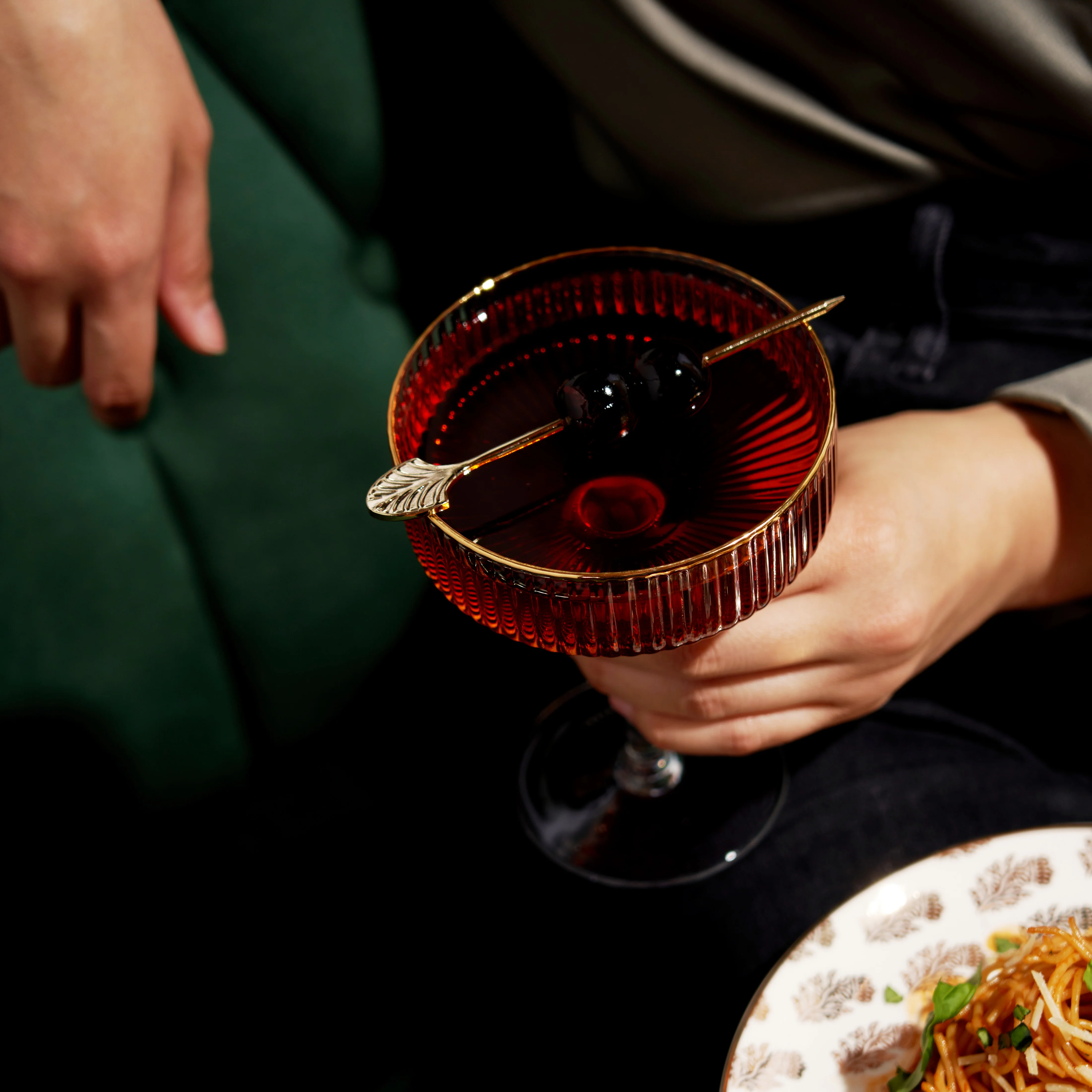 Meridian Crystal Coupe Glasses, Set of 2 - Image 6