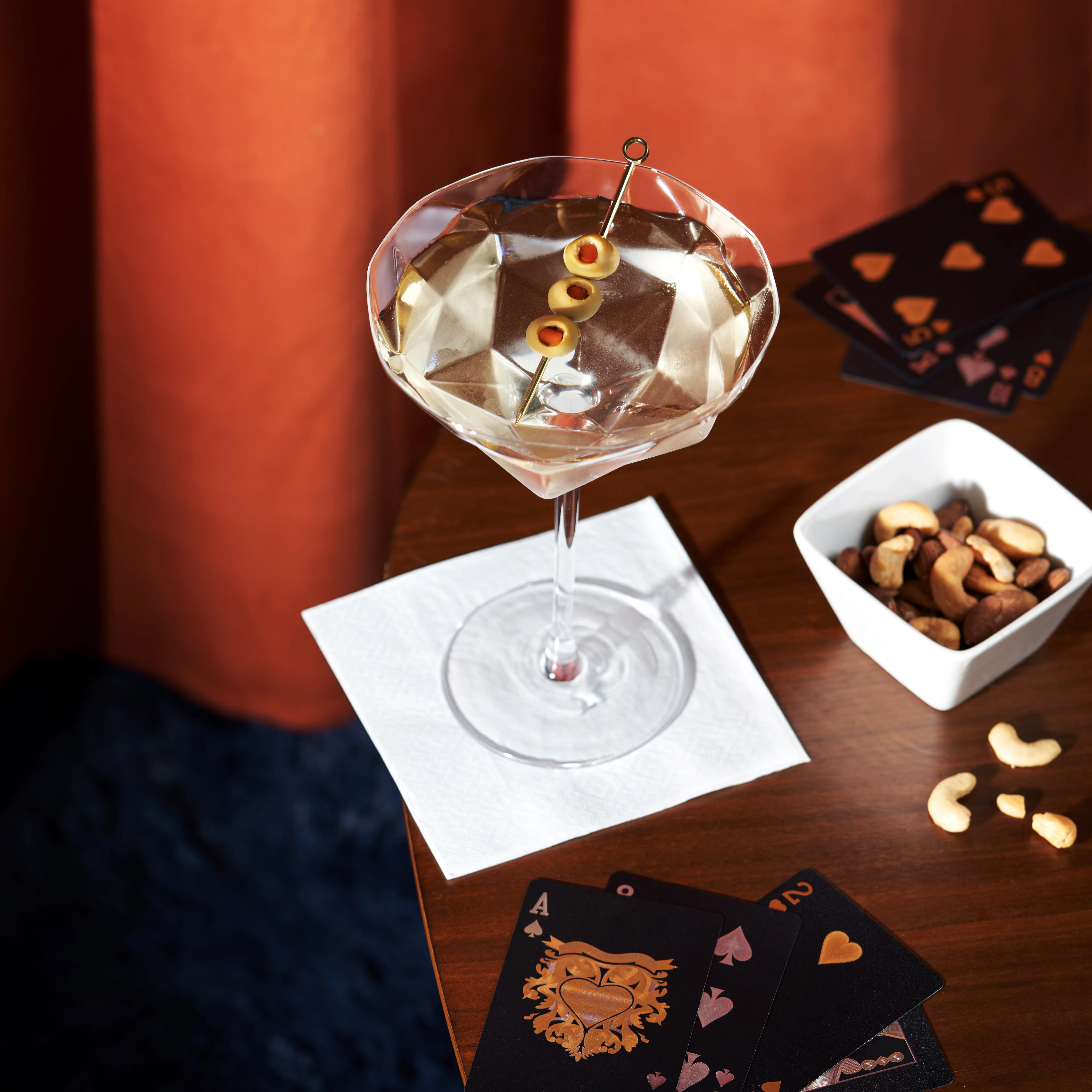 Seneca Crystal Faceted Martini Glasses, Set of 2 - Image 4