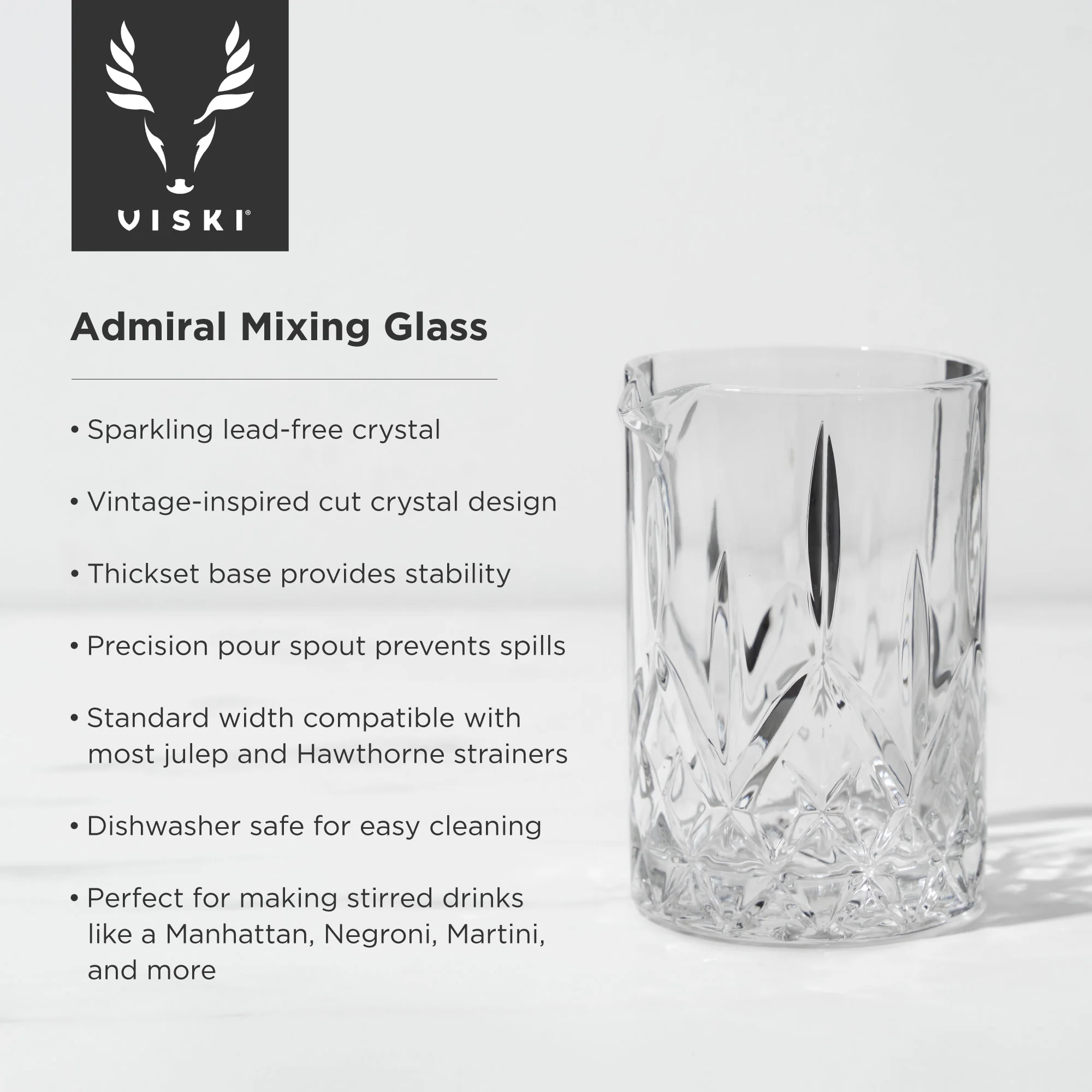 Admiral Crystal Mixing Glass - Image 6