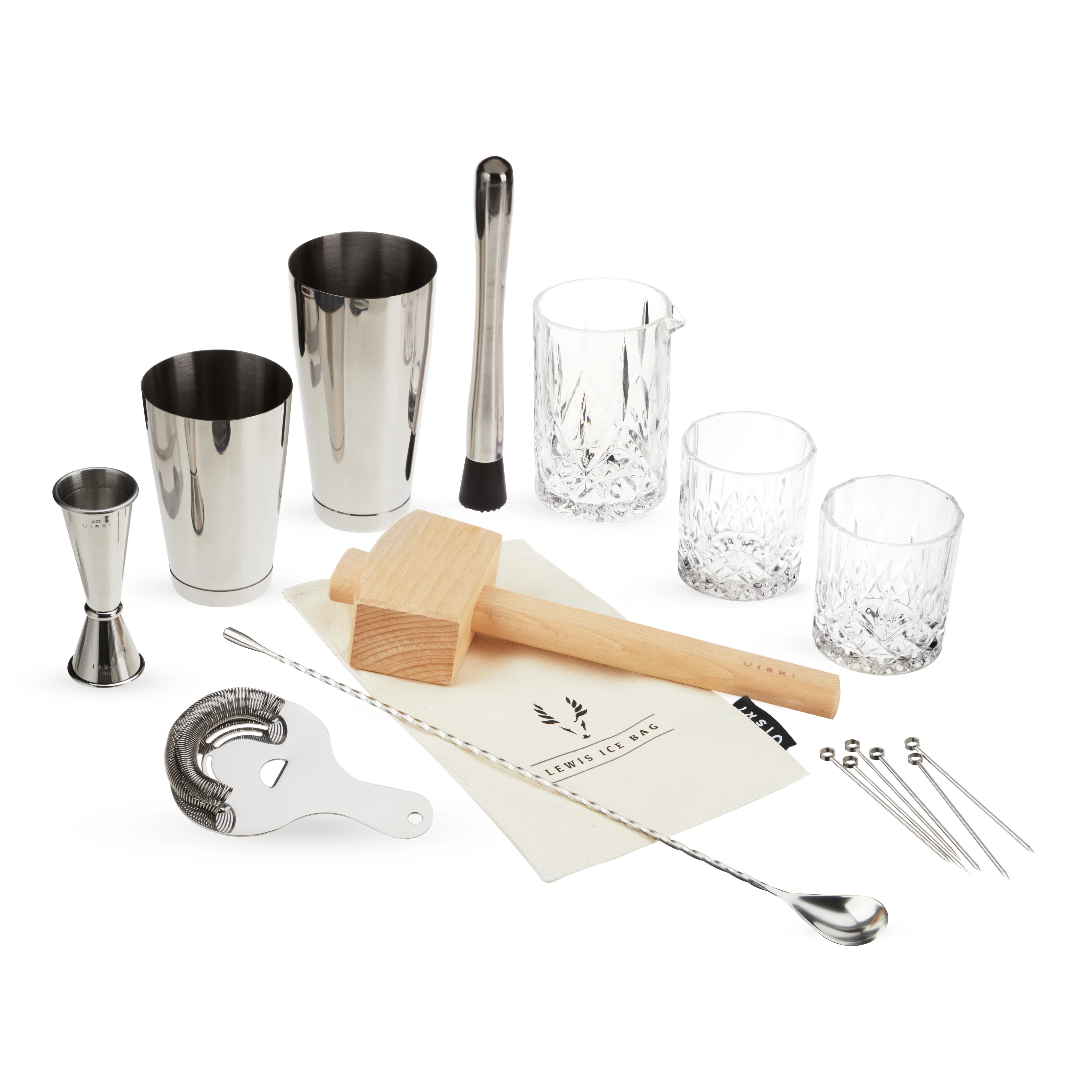 17-Piece Barware Set in Stainless Steel - Image 3