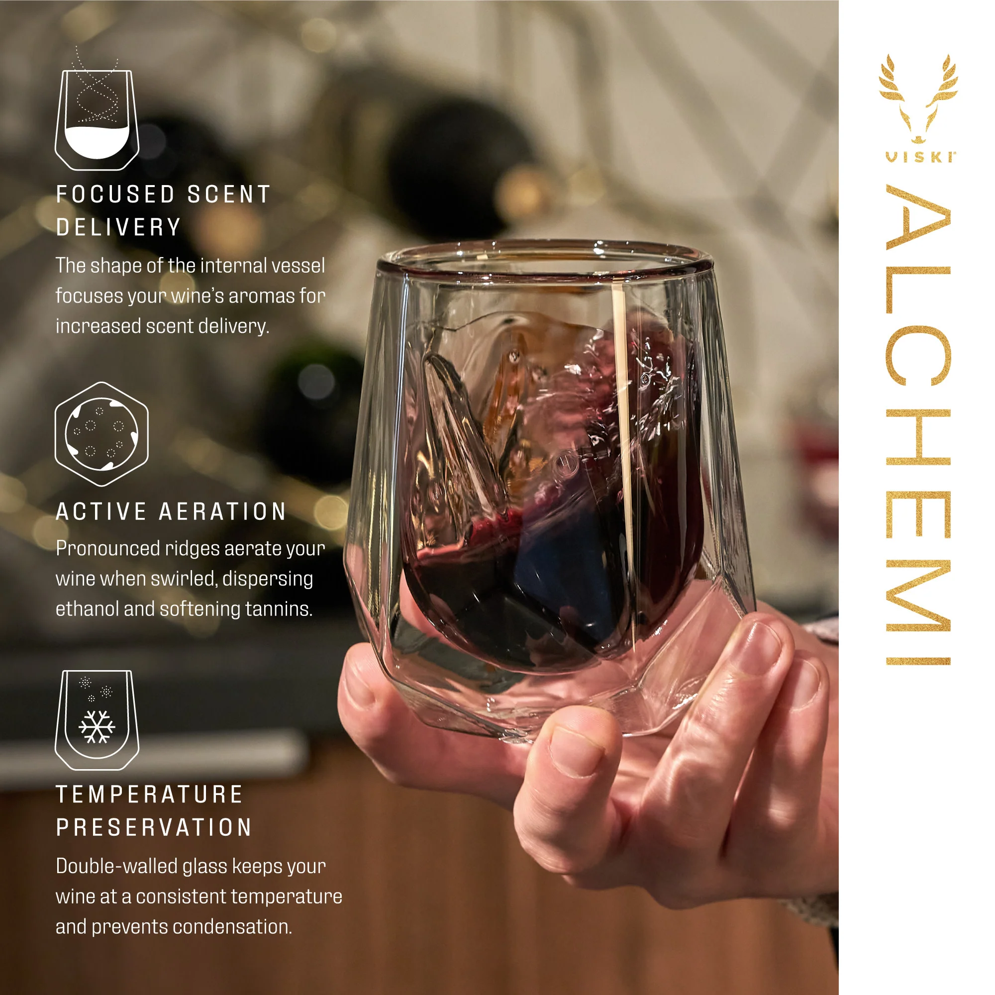 Alchemi Aerating Wine Tasting Glass - Image 7