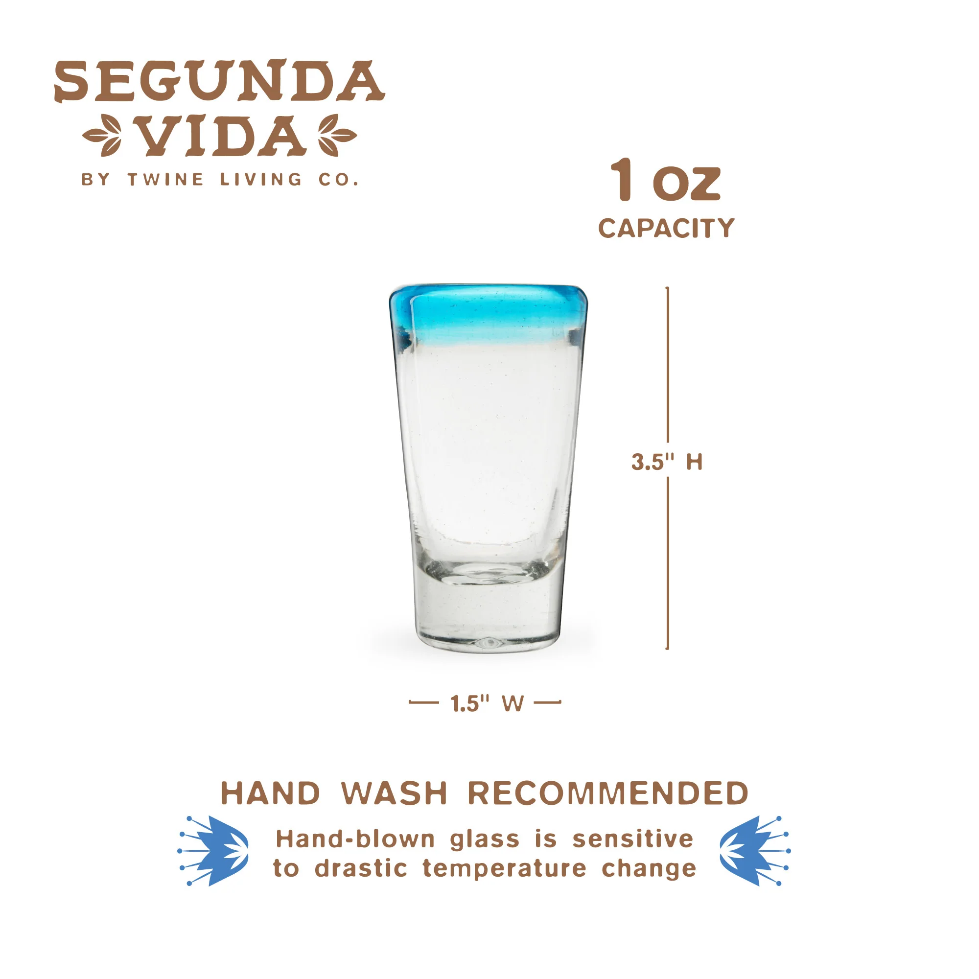 Segunda Vida Primavera Recycled Shot Glasses, Set of 4 - Image 8