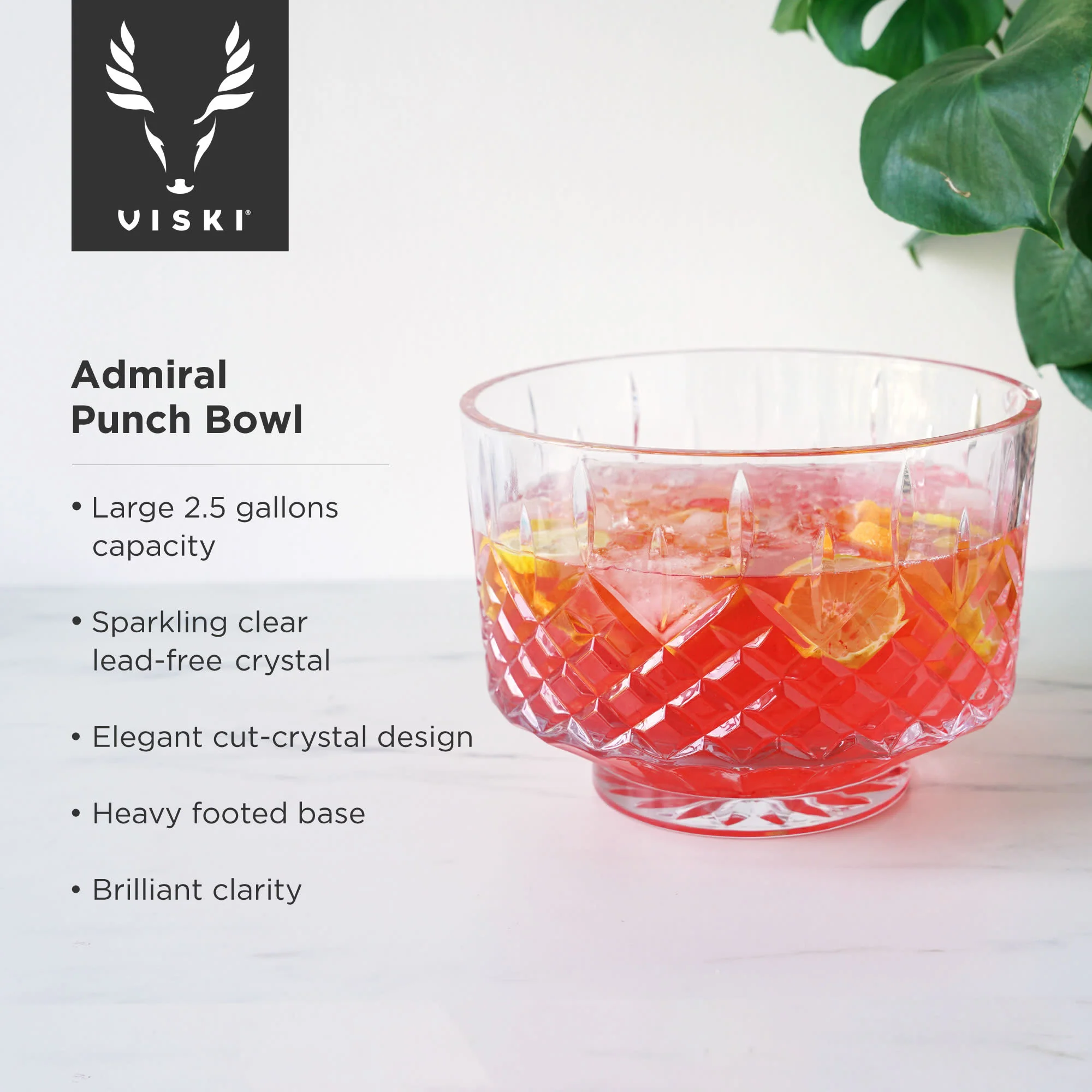 Admiral Crystal Punch Bowl - Image 6