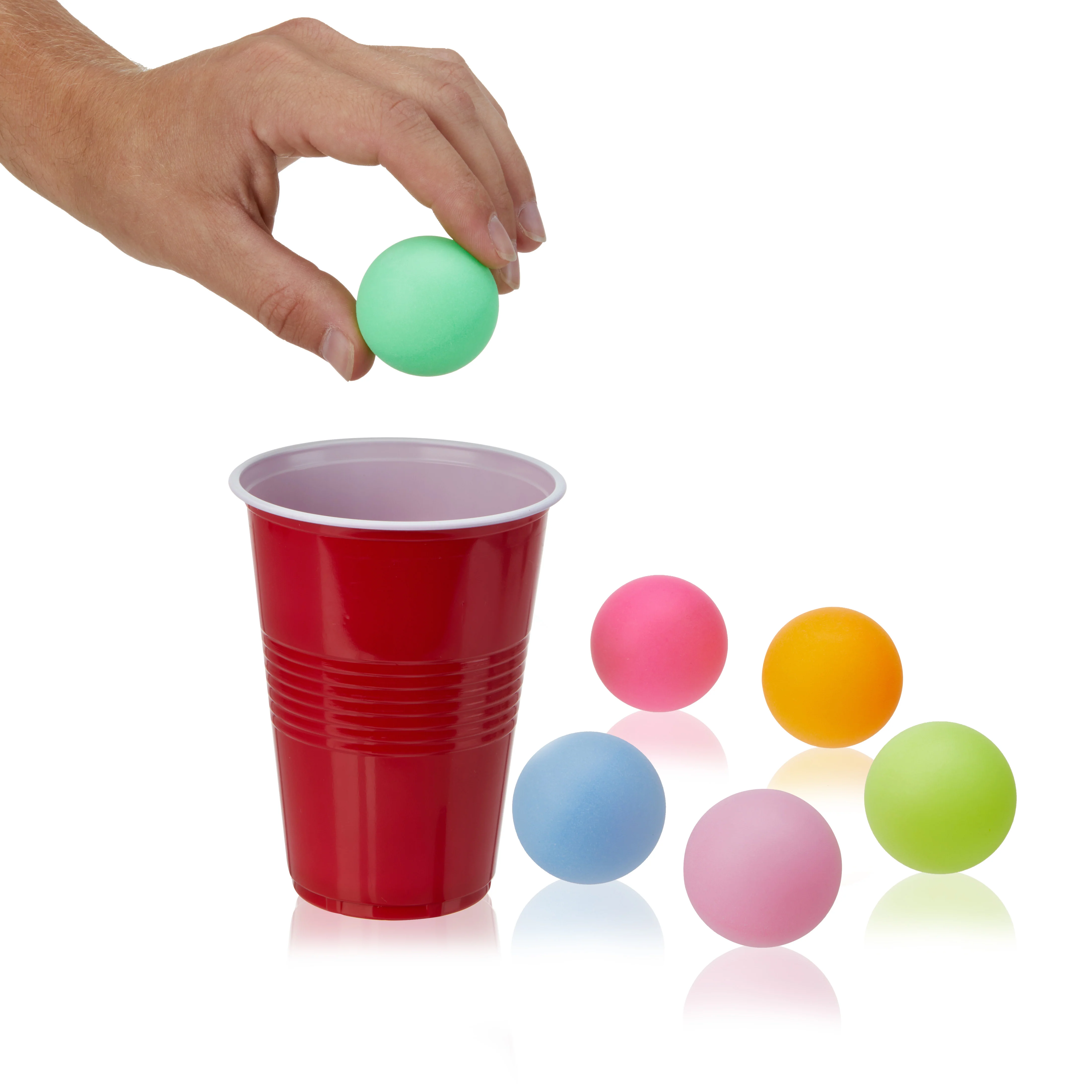Party Beer Pong Balls in Assorted Colors, 6ct - Image 3