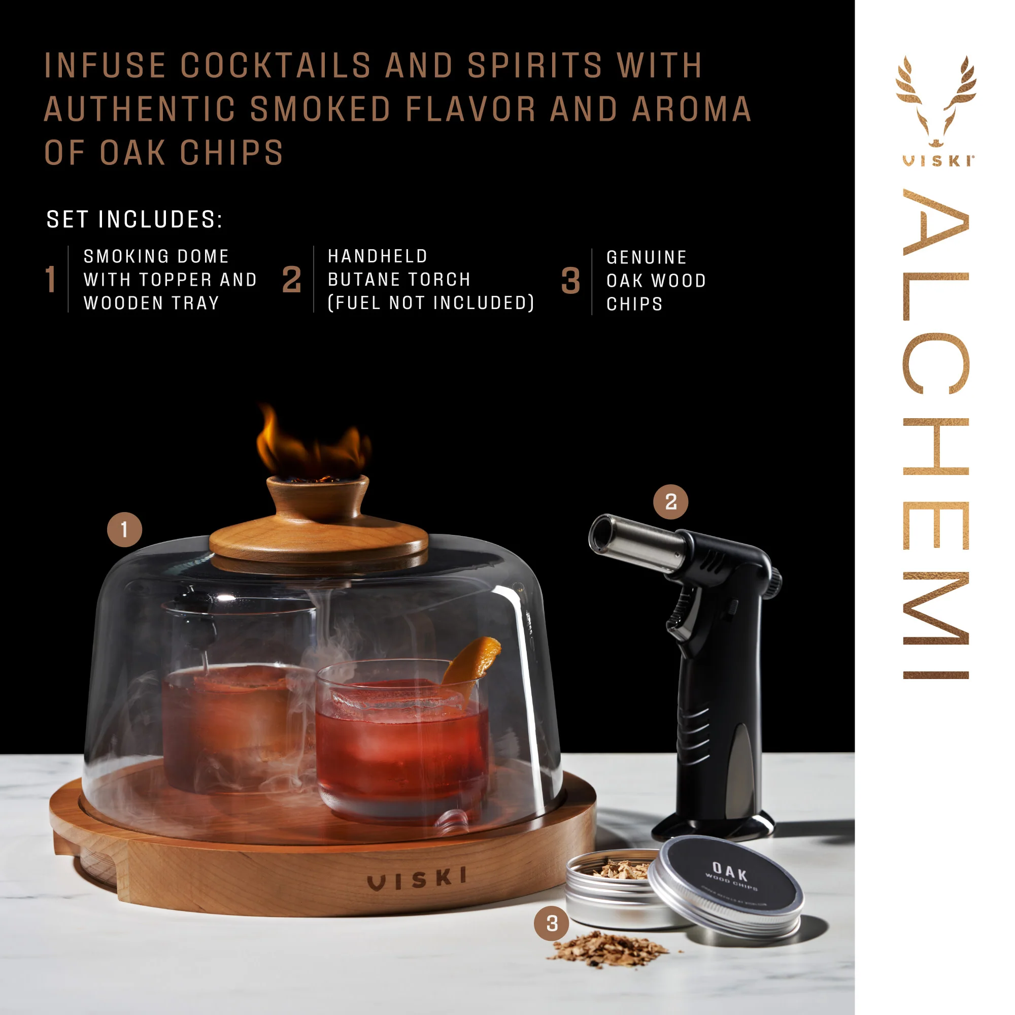 Alchemi Cocktail Smoking Dome Kit - Image 7