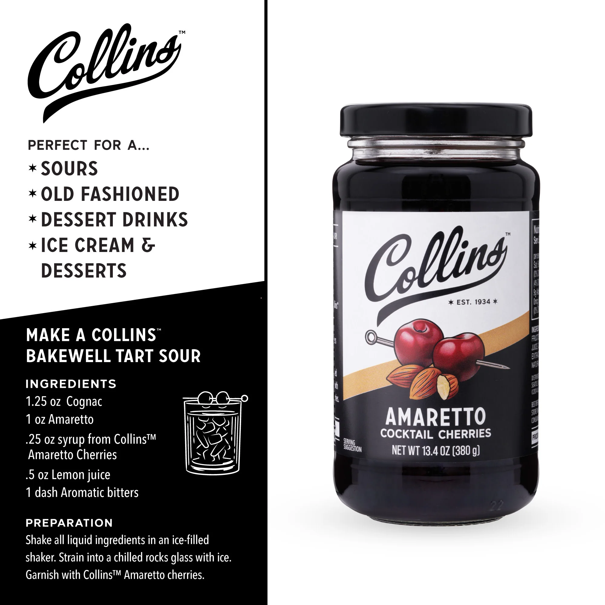 Stemless Amaretto Cherries, 13.4 oz - Image 6