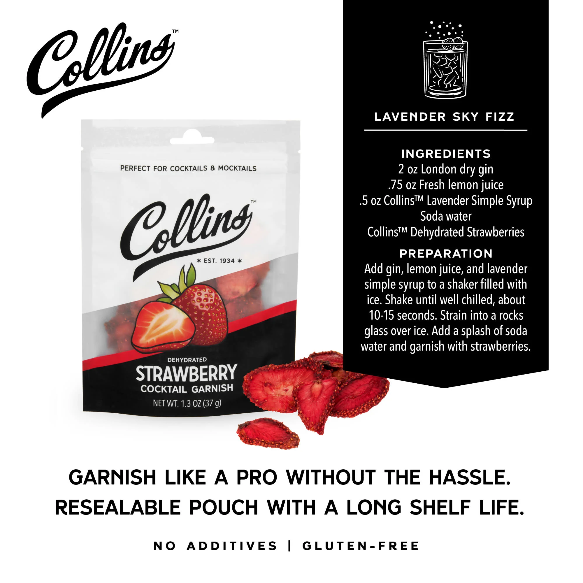 Dehydrated Strawberry Cocktail Garnish, 1.3 oz - Image 5