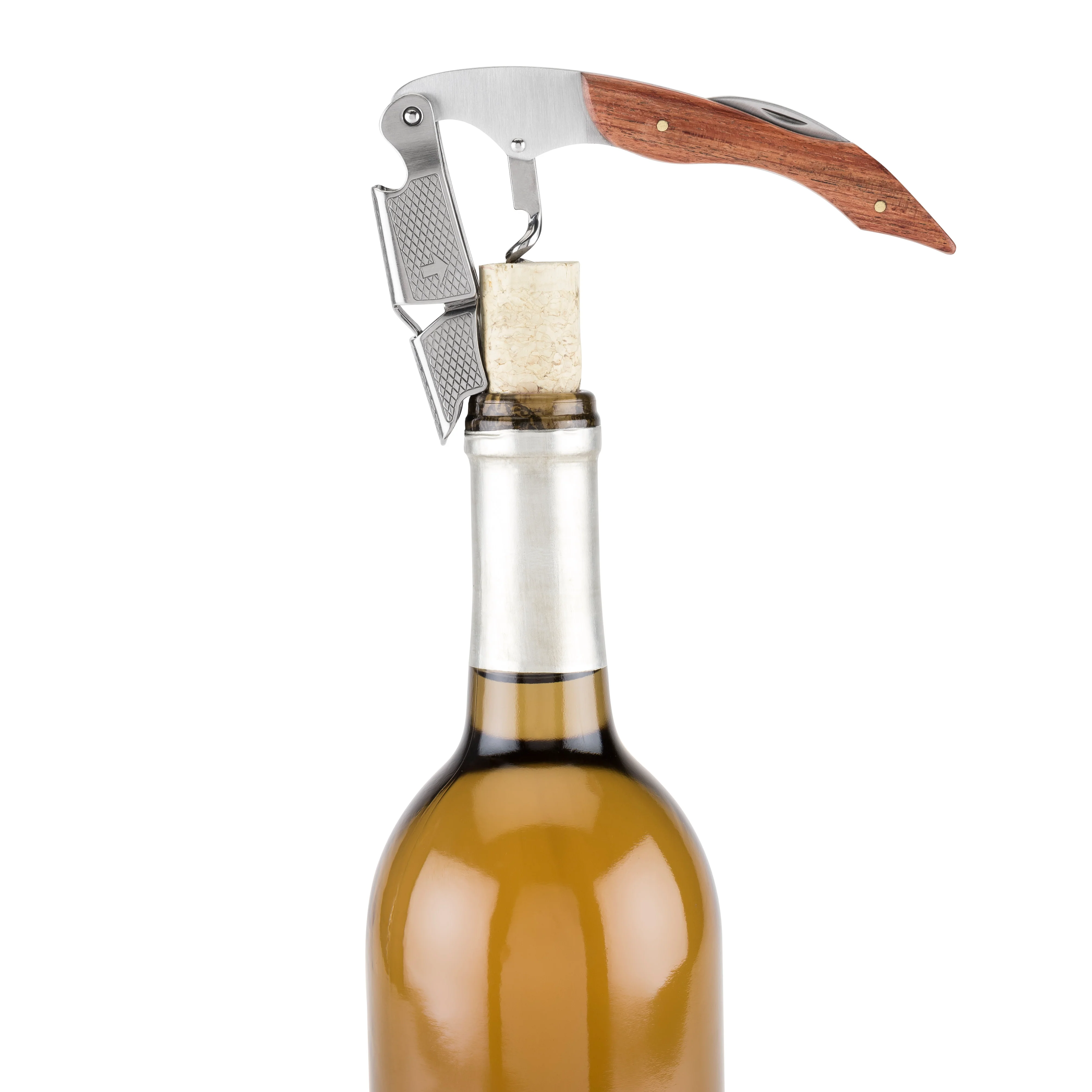 Sommelier Professional Corkscrew with Wood Handle - Image 3