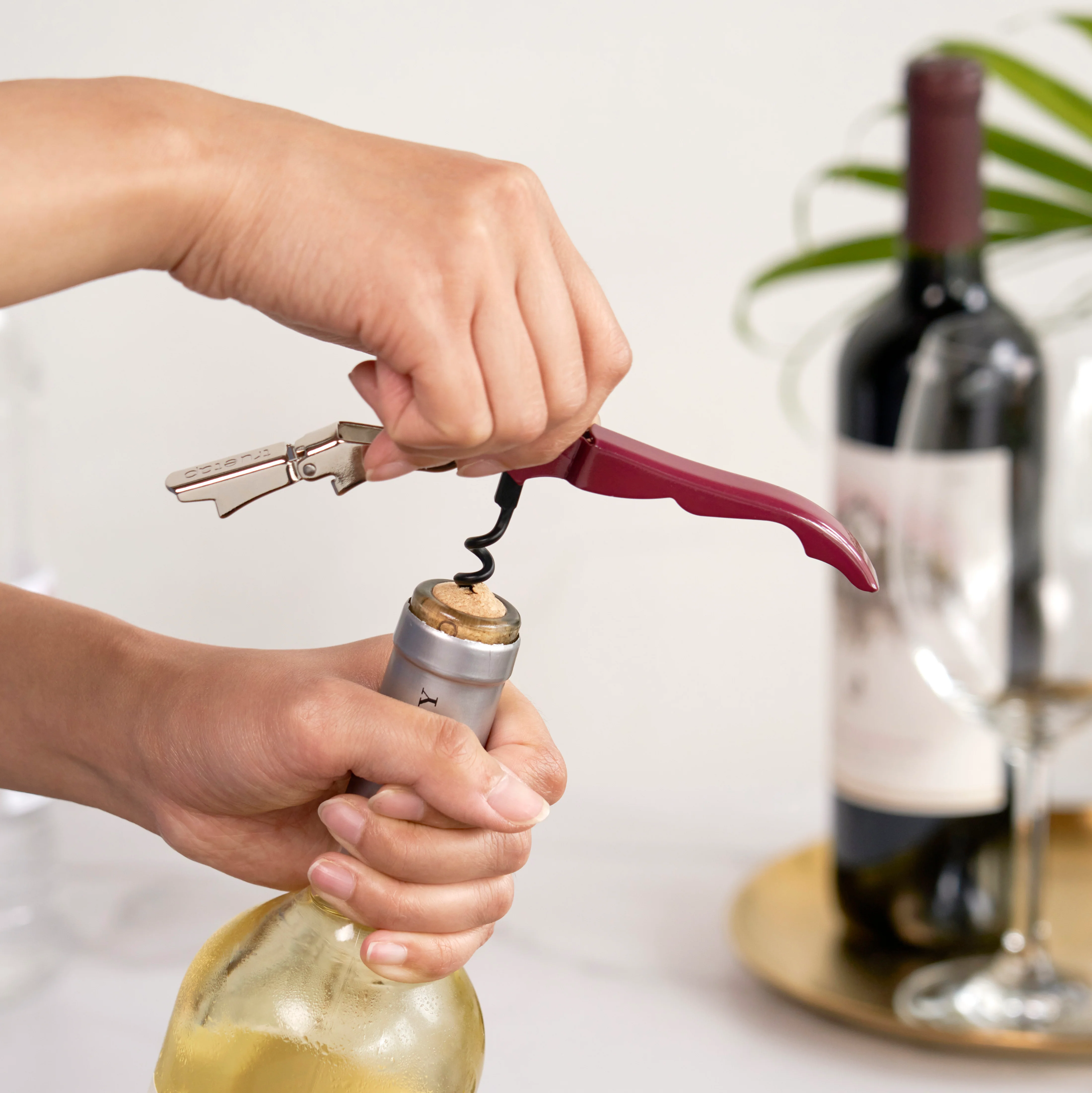 Truetap Waiter's Corkscrew in Burgundy - Image 5