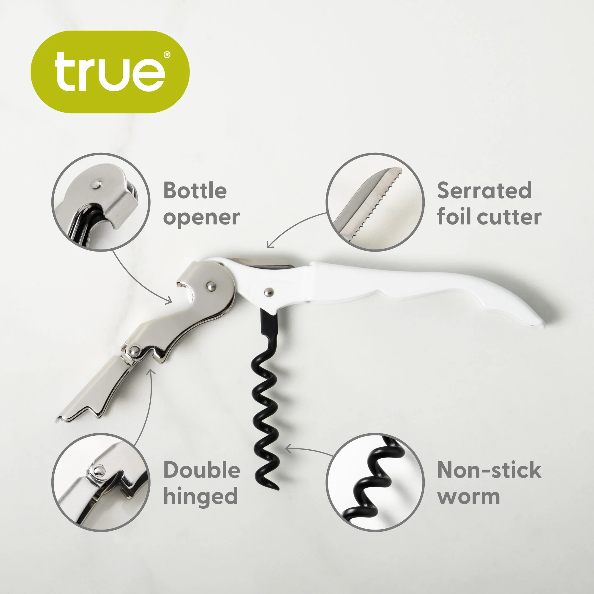 Truetap Waiter's Corkscrew in White - Image 6