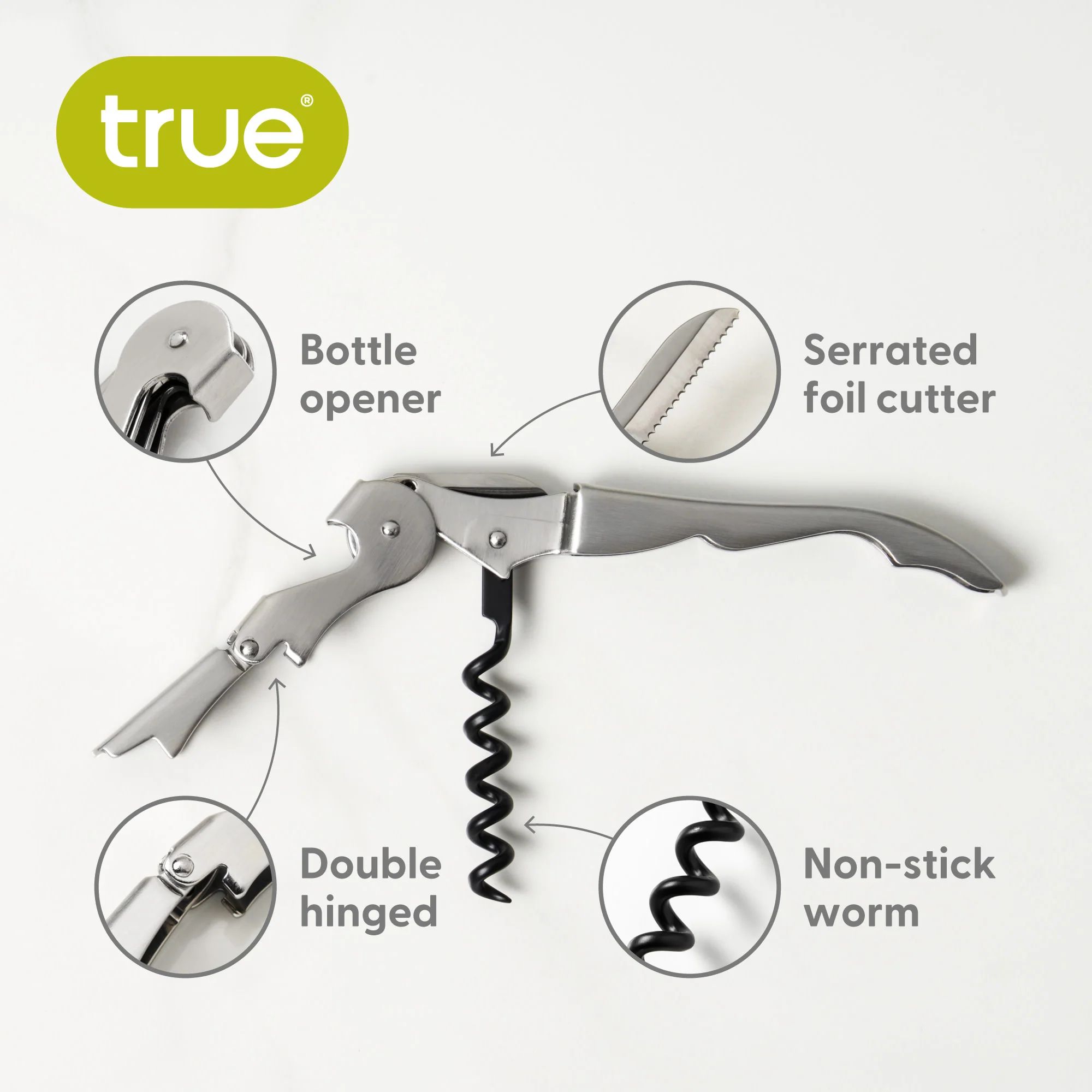 Truetap Waiter's Corkscrew in Stainless Steel - Image 7