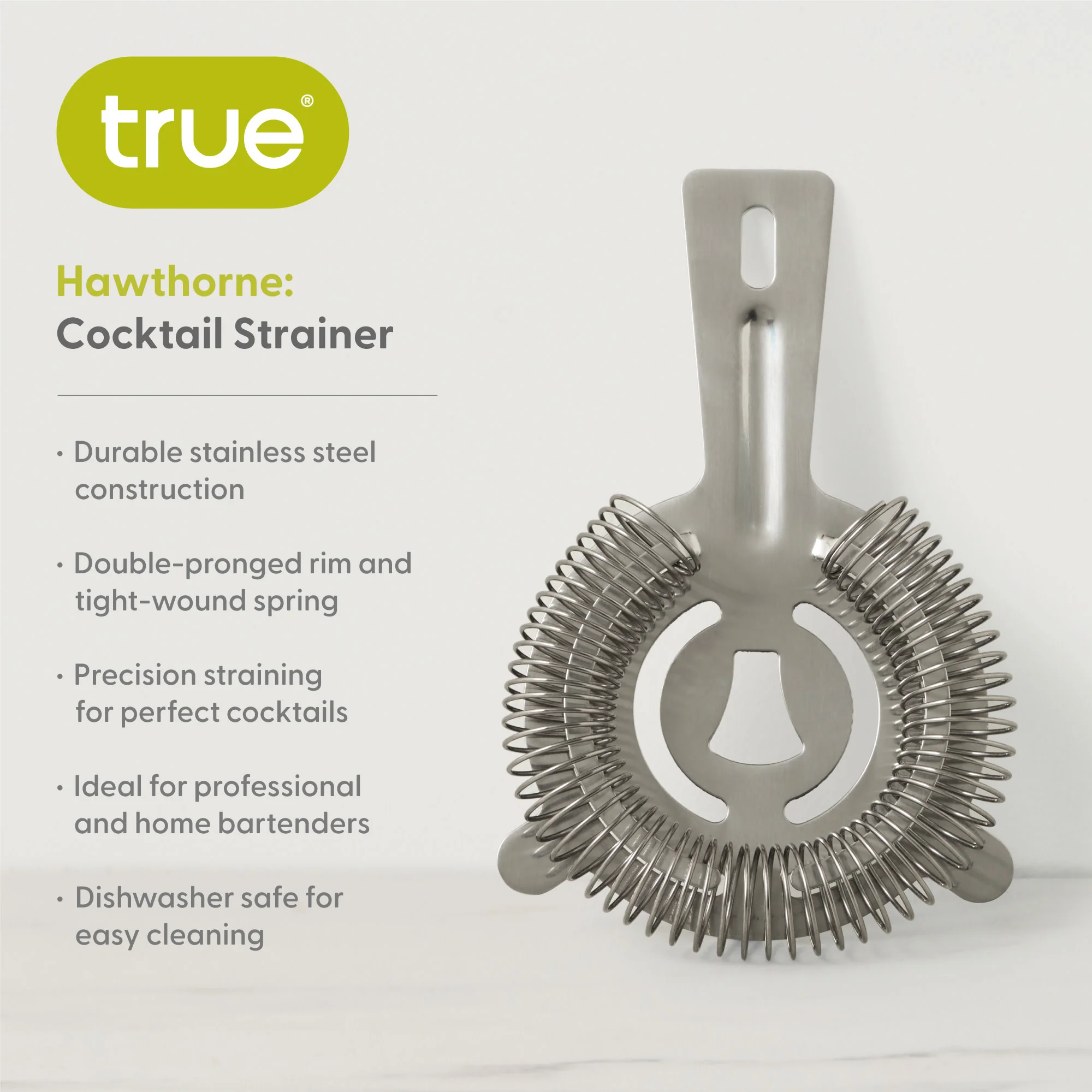 Hawthorne Cocktail Strainer in Stainless Steel - Image 6