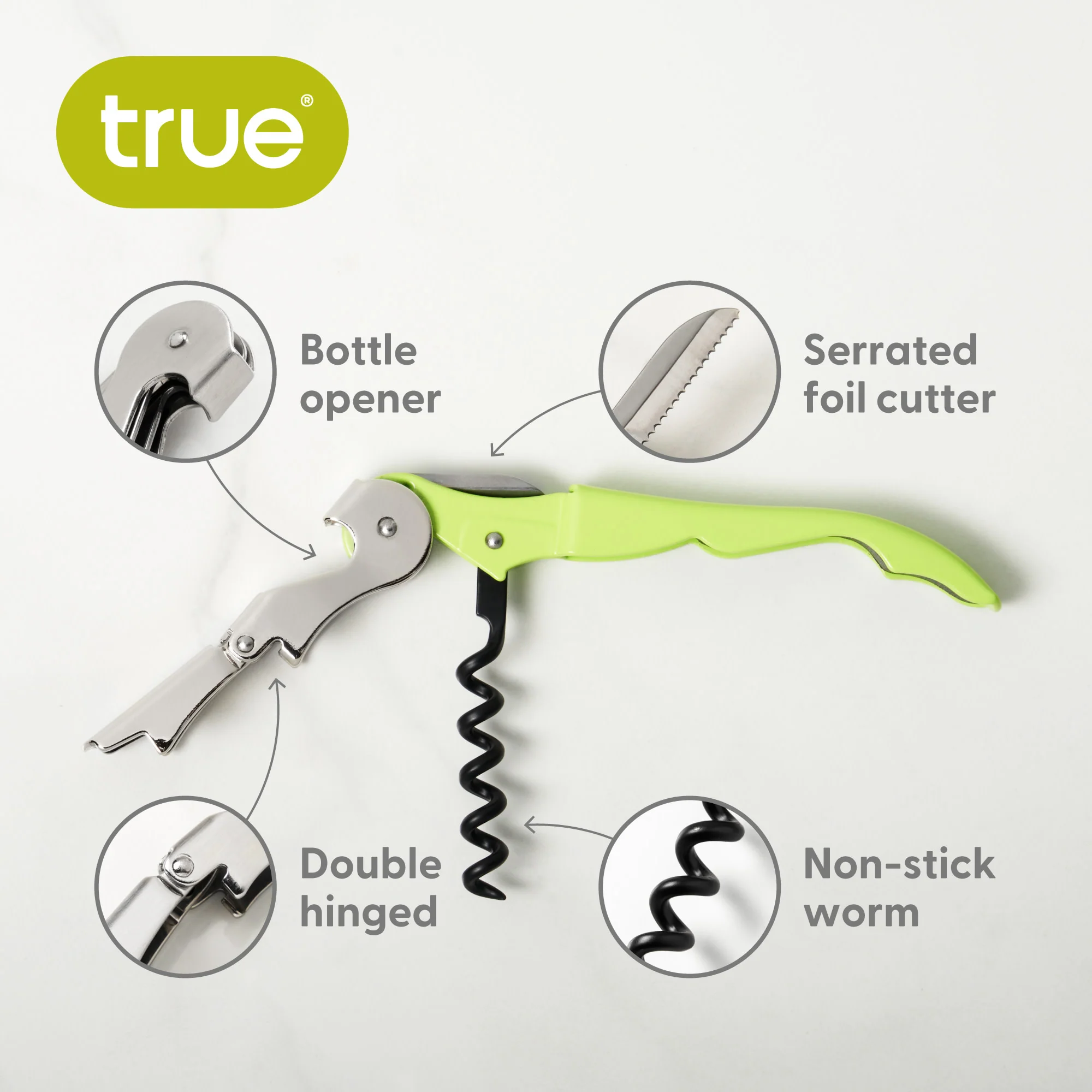 Truetap Waiter's Corkscrew in Lime - Image 6