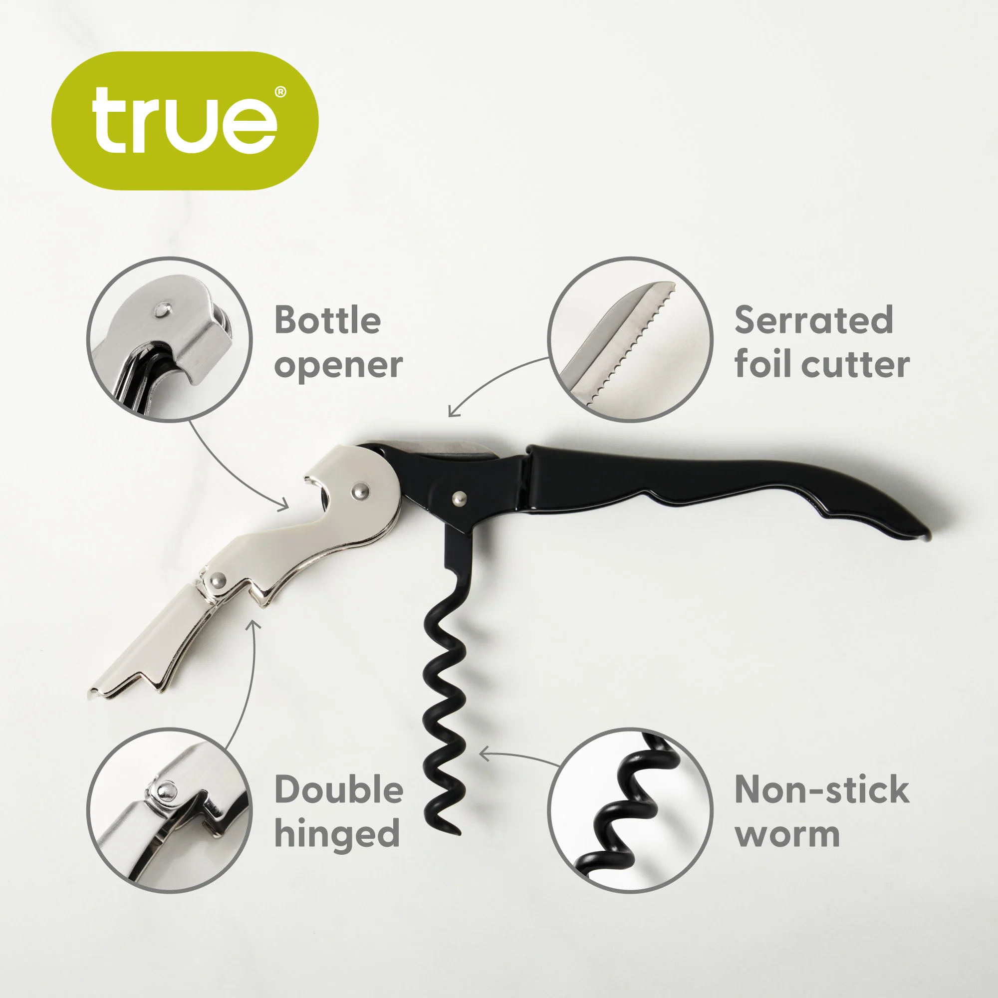 Truetap Waiter's Corkscrew in Black - Image 7