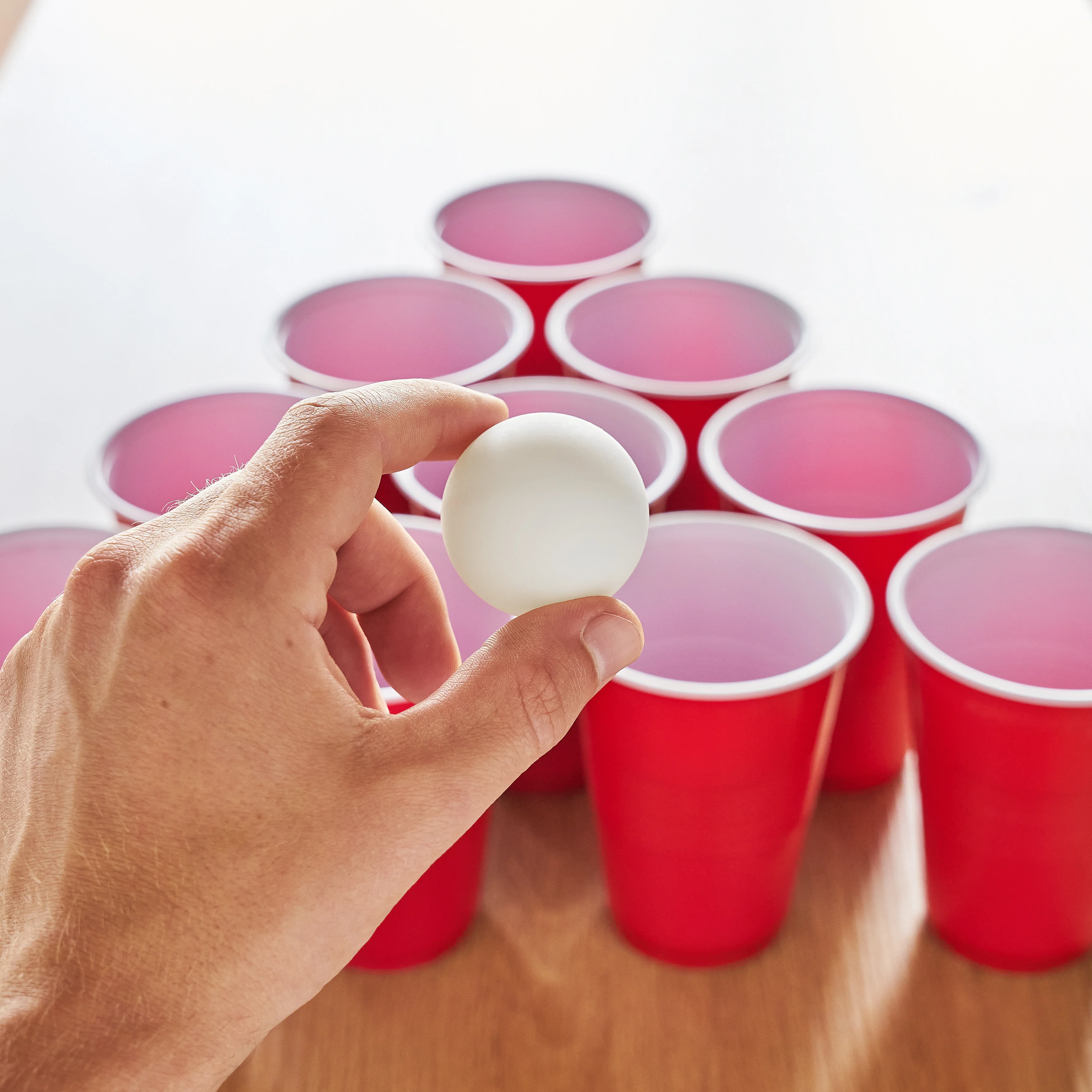 Party Beer Pong Balls in White, Set of 6 - Image 4