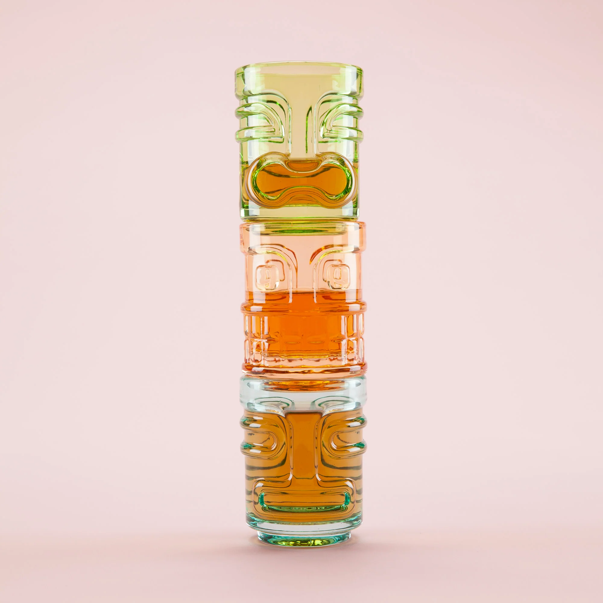TrueZoo Tiki Trio Shot Glasses in Assorted Colors, Set of 3 - Image 4
