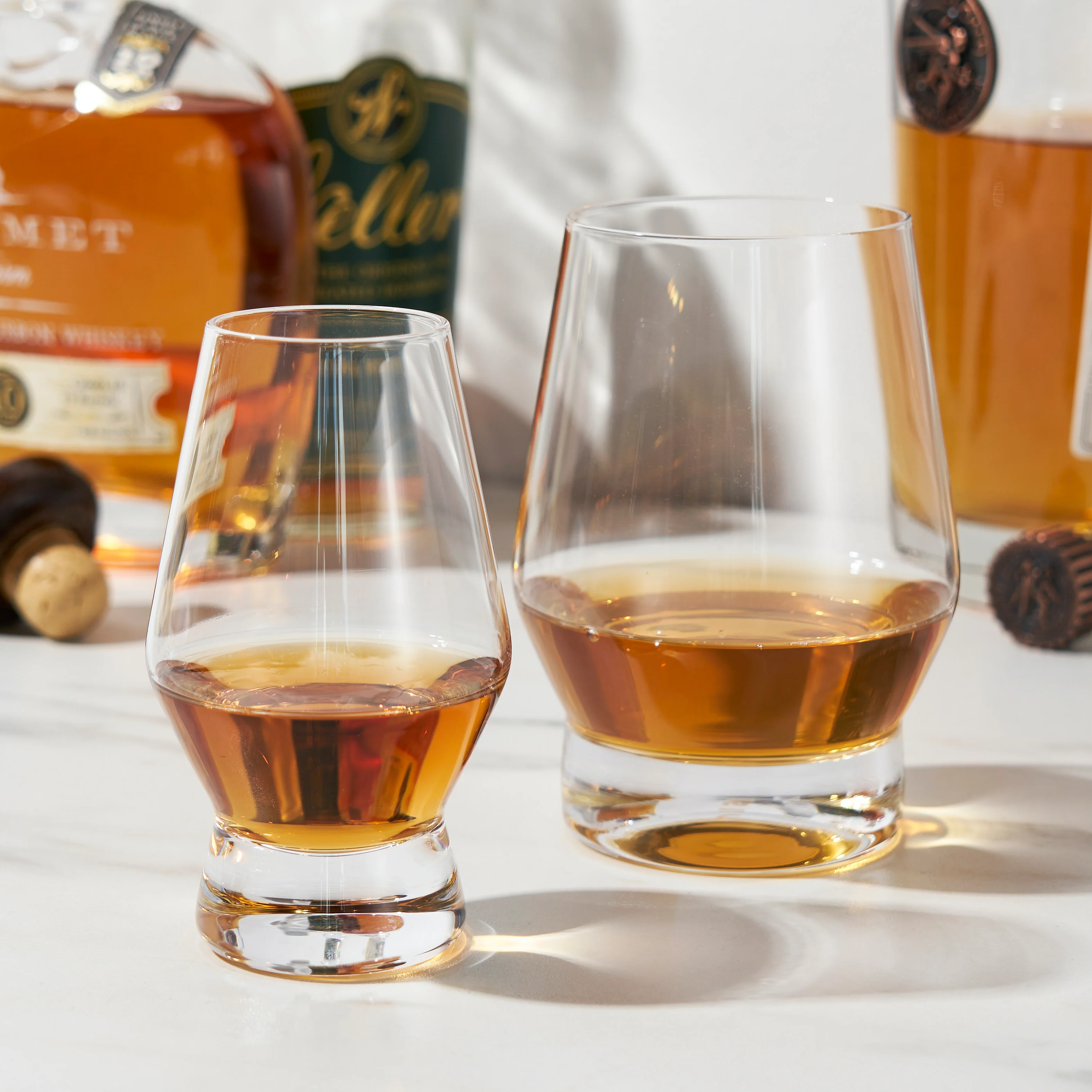 Raye Heavy Base Crystal Whiskey Tasting Glasses, Set of 2 - Image 6