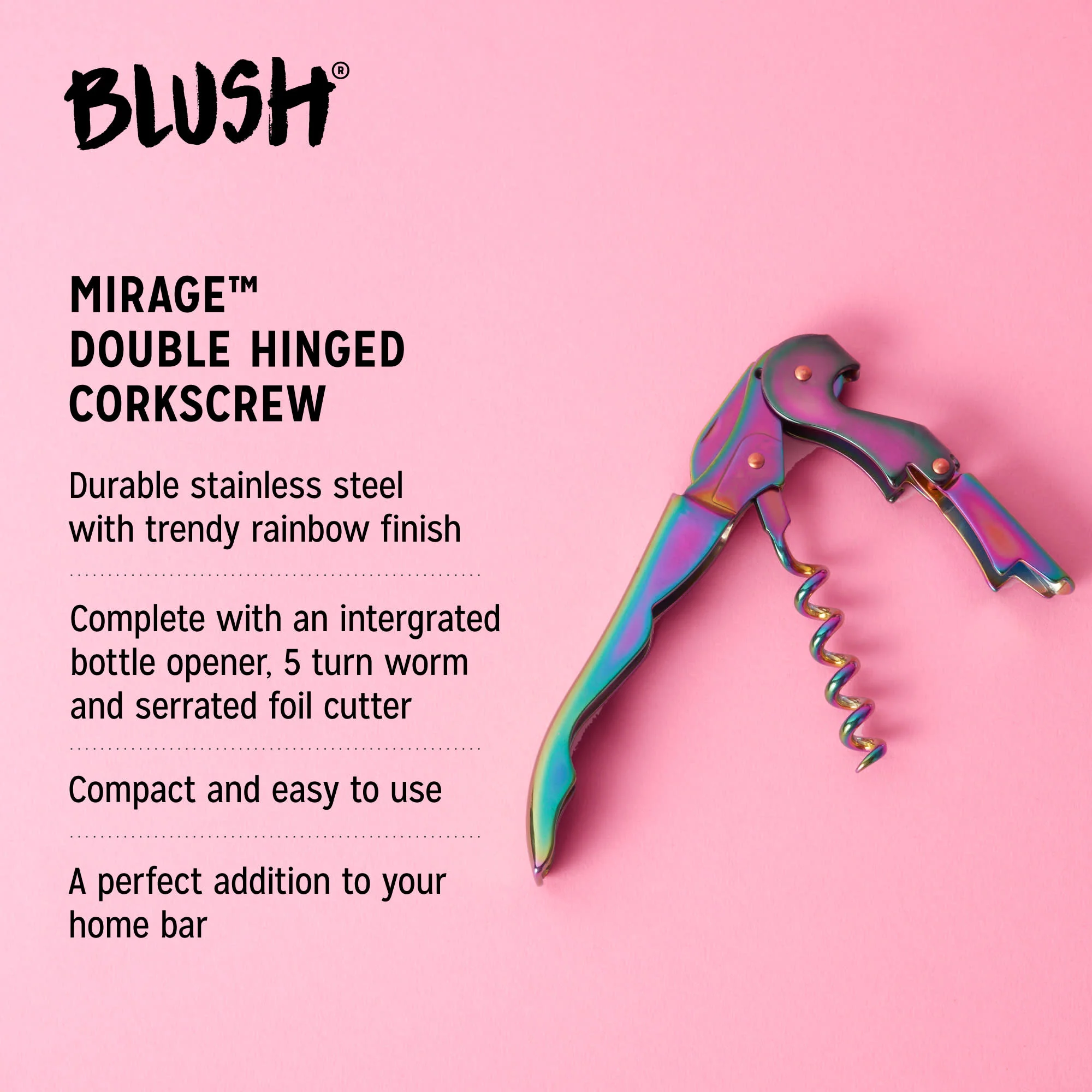 Mirage Rainbow Double-Hinged Corkscrew - Image 7