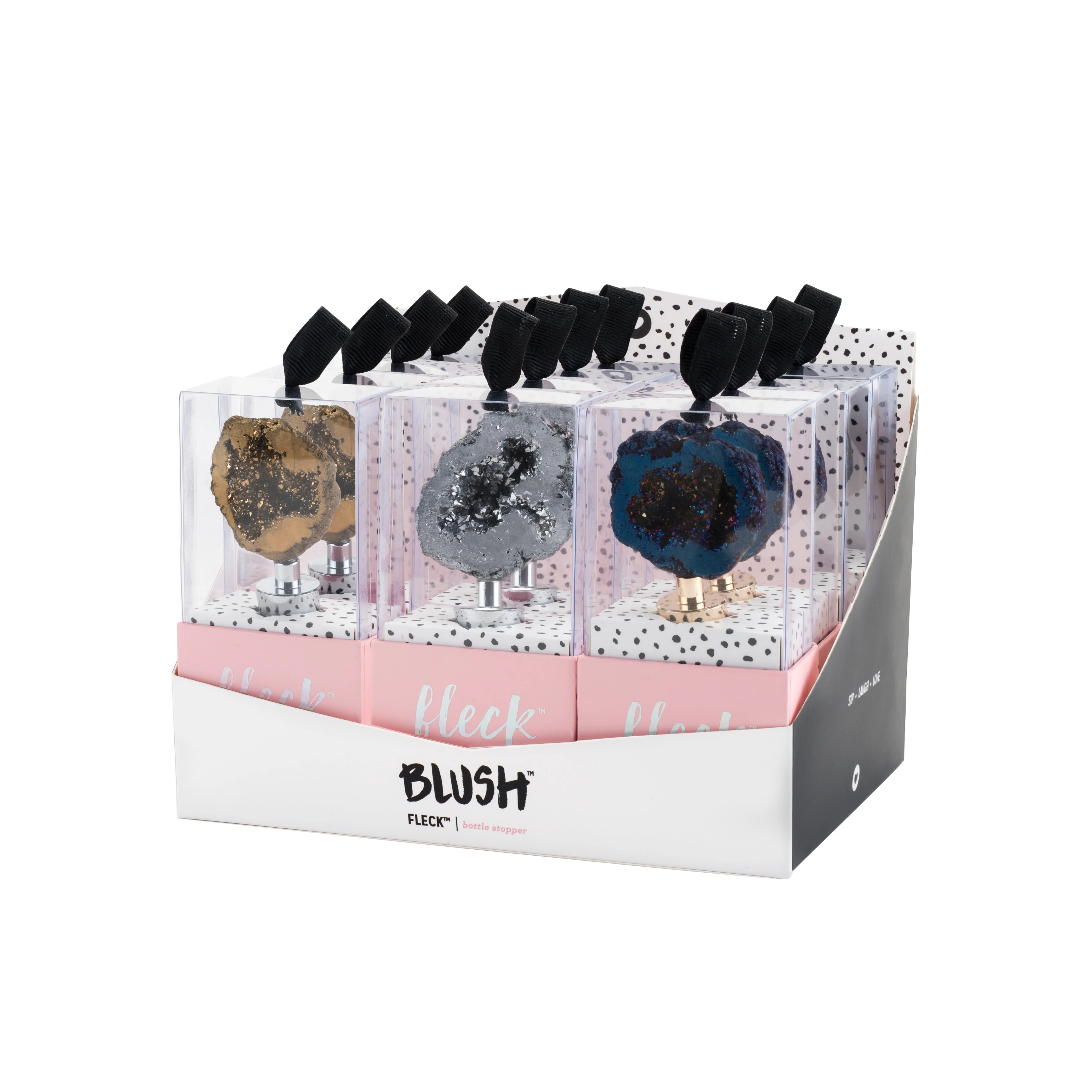 Fleck Geode Bottle Stoppers in Assorted Colors - Image 3