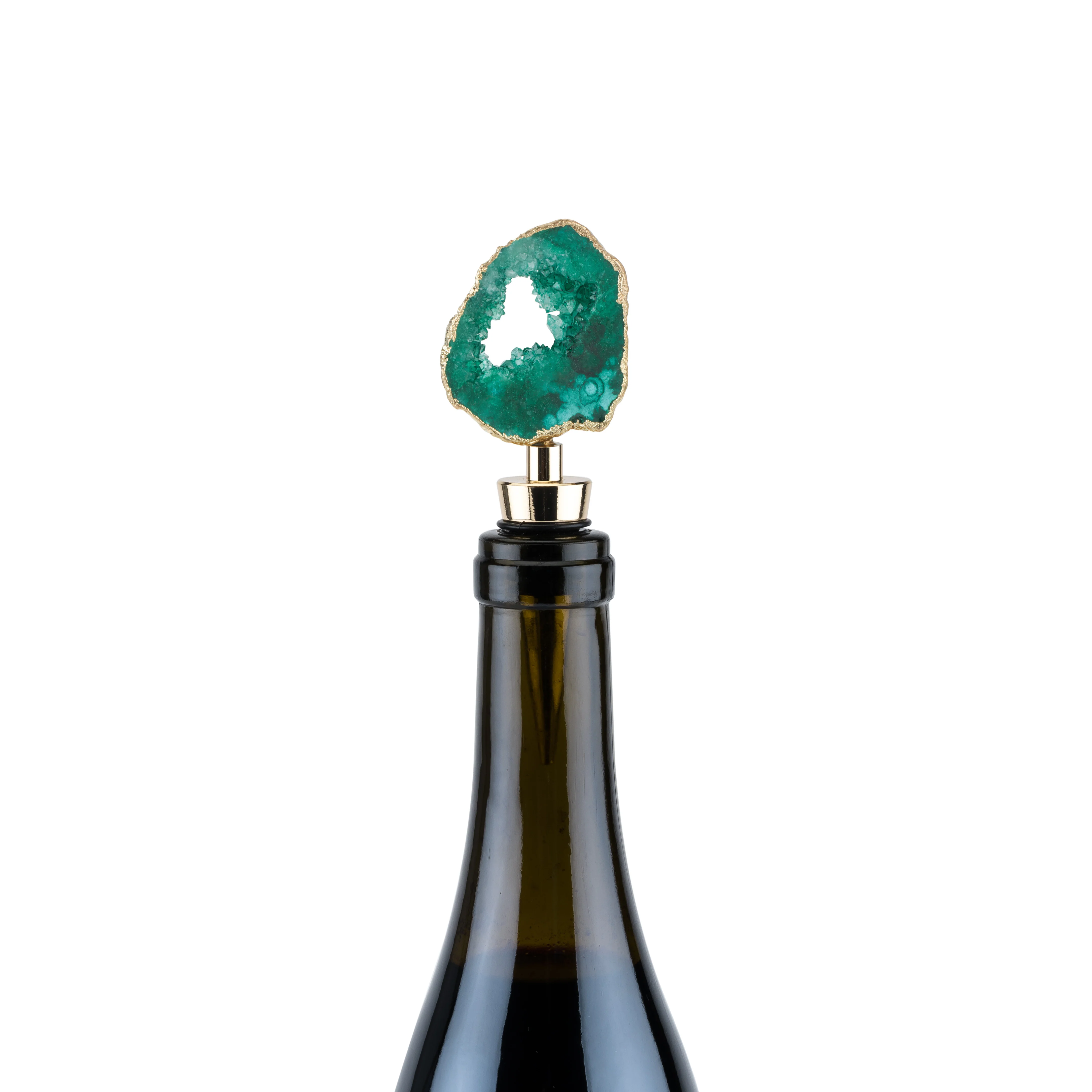 Gilded Geode Bottle Stopper in Assorted Colors - Image 3