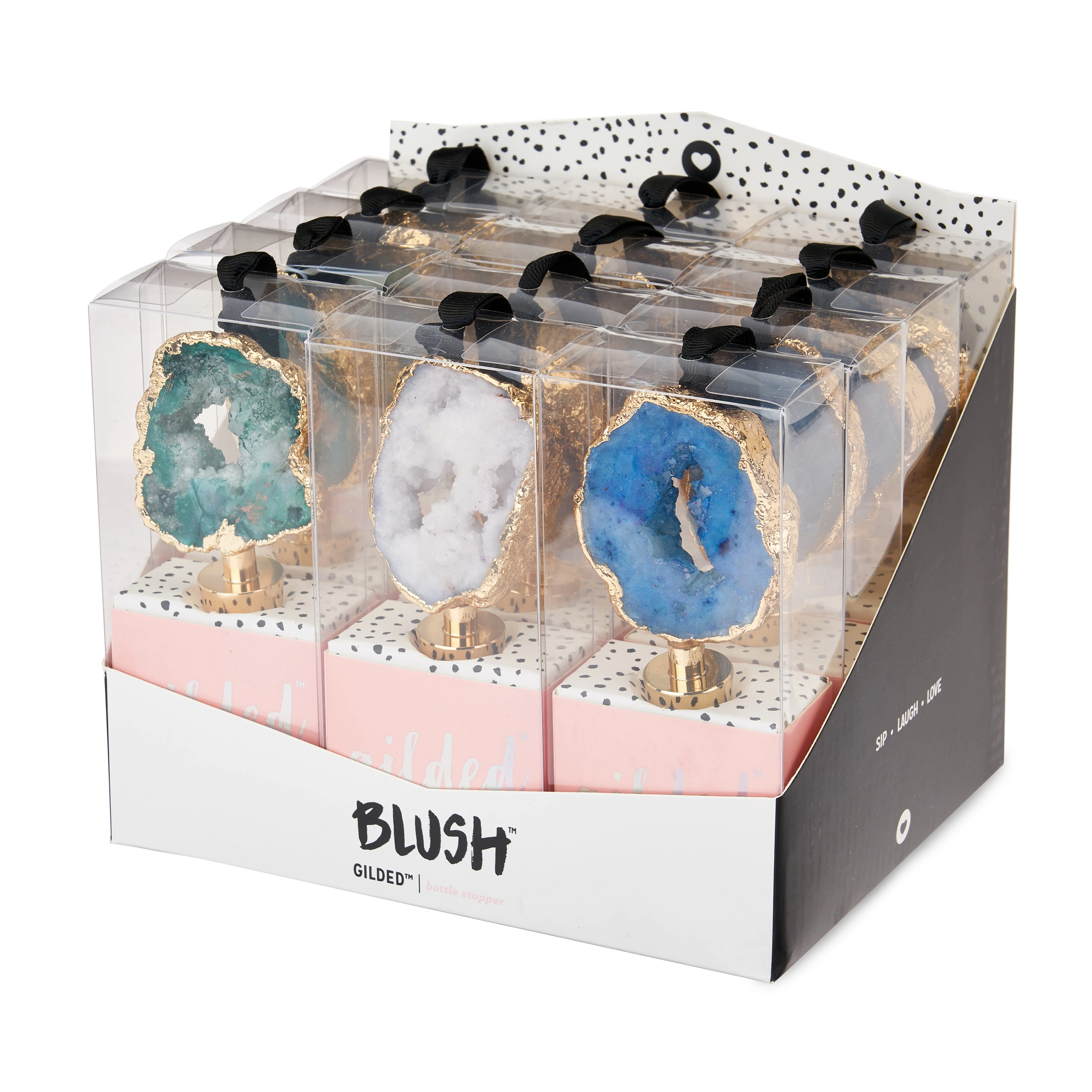 Gilded Geode Bottle Stopper in Assorted Colors - Image 4