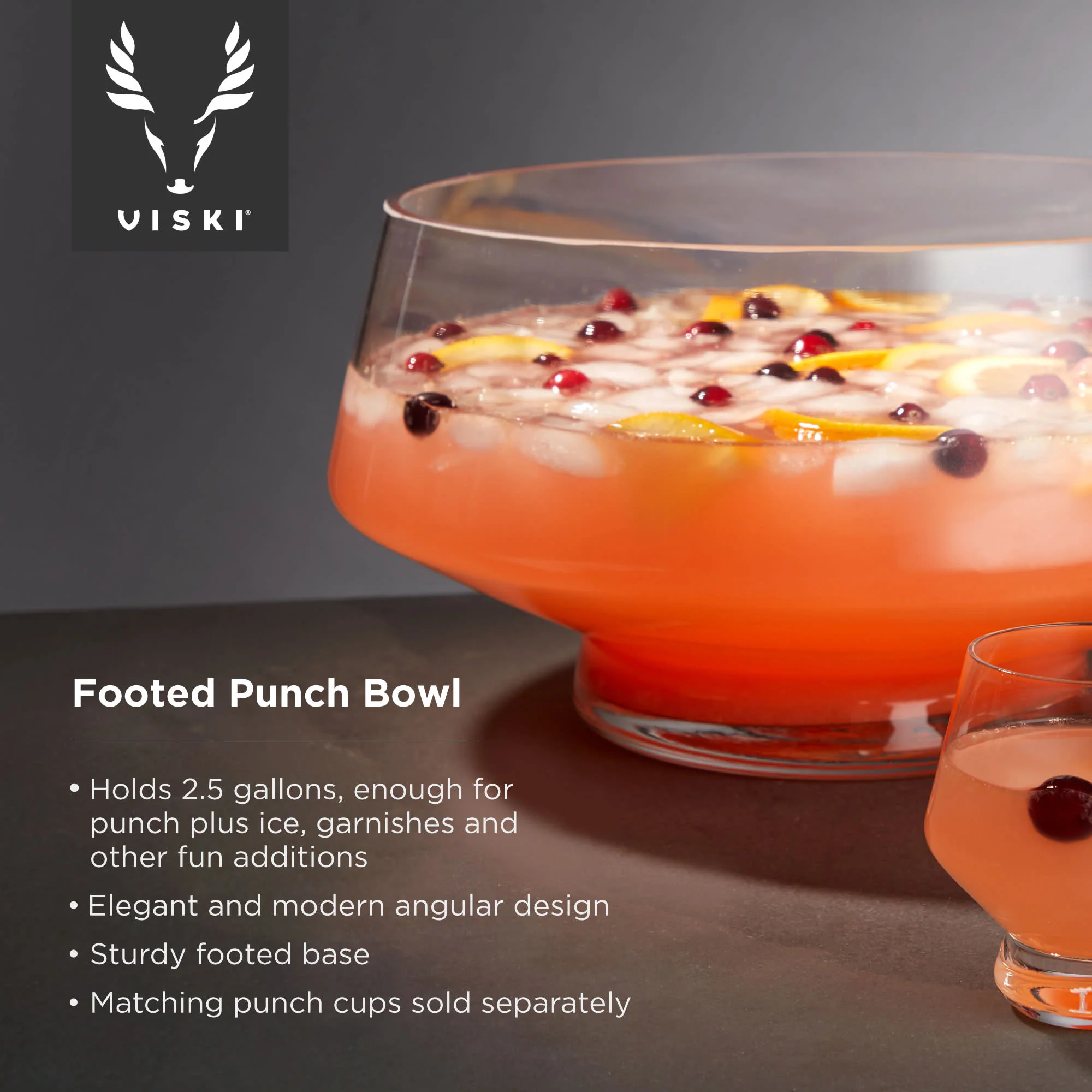 Raye Heavy Base Punch Bowl - Image 7