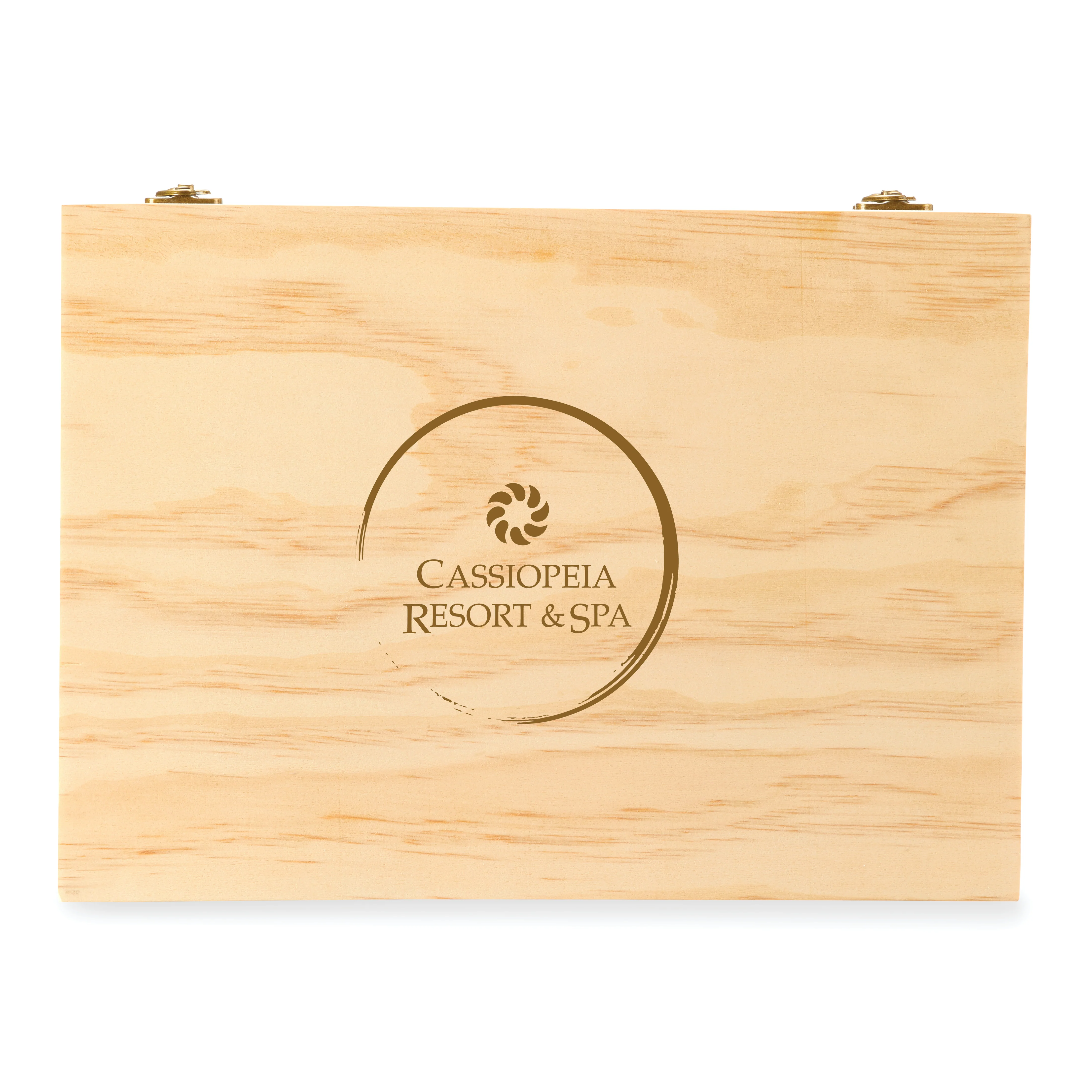 Celebrate Wood Champagne Box & Flutes Set - Image 4