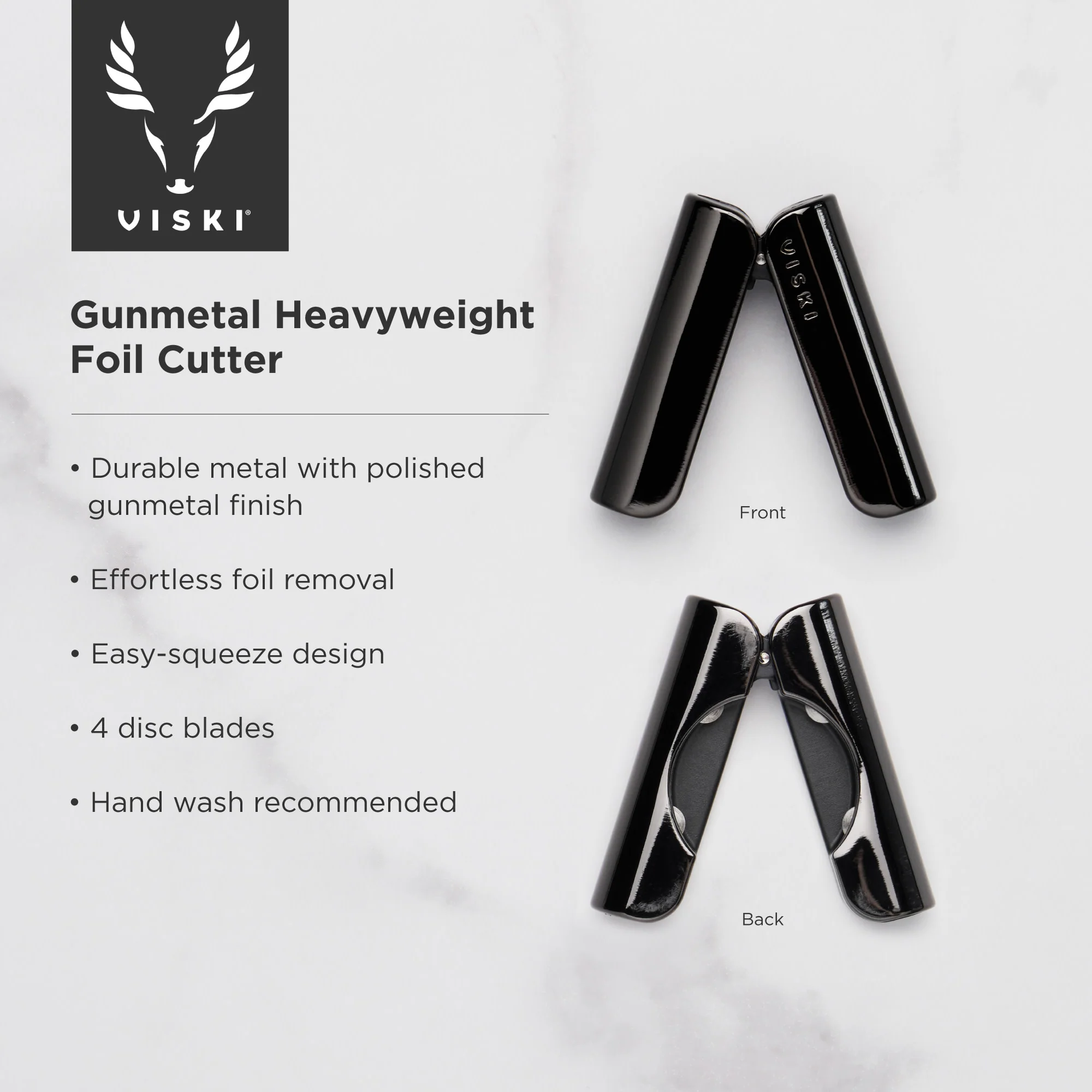 Warren Heavyweight Foil Cutter in Gunmetal - Image 7