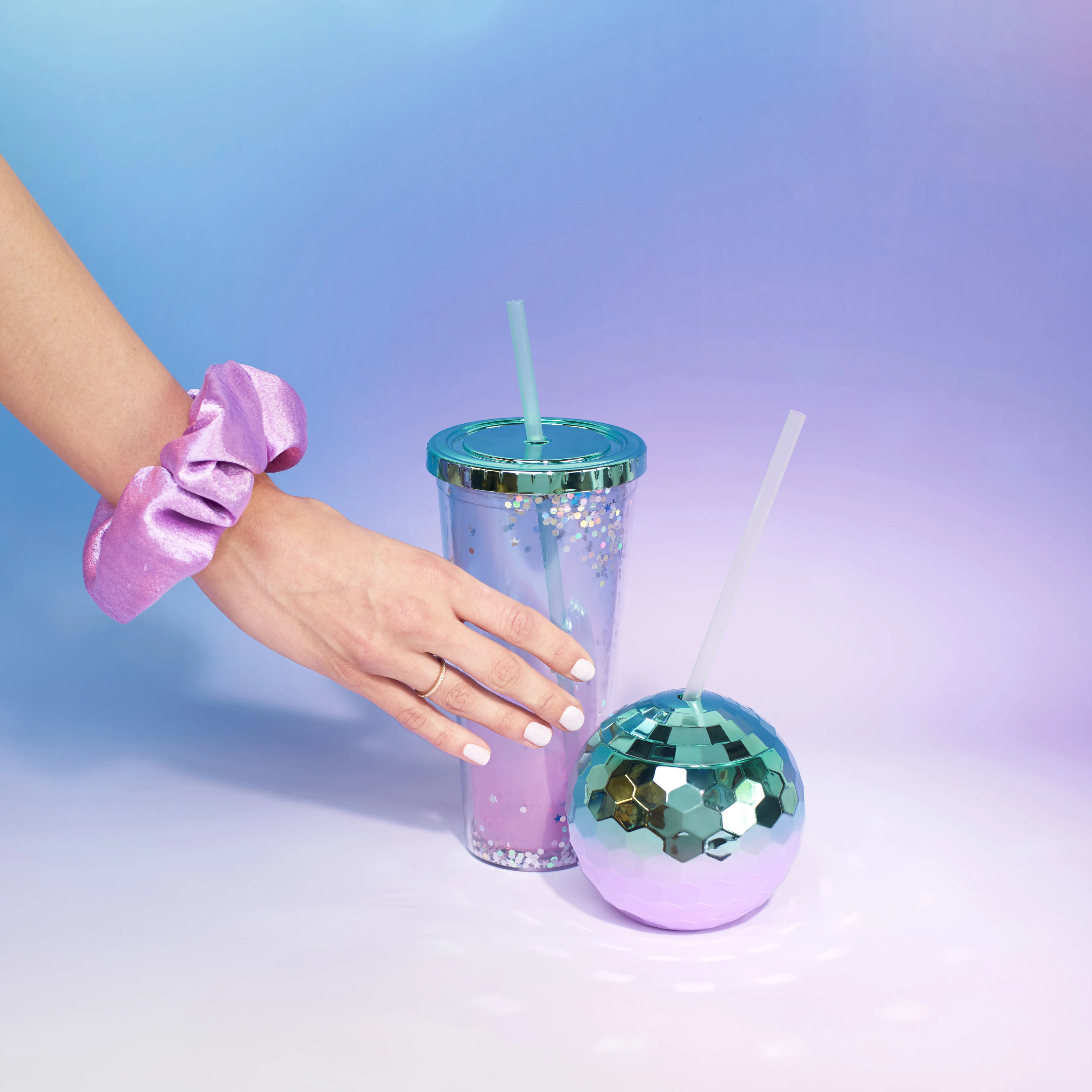 Disco Ball Tumblers in Assorted Ombre - Image 3