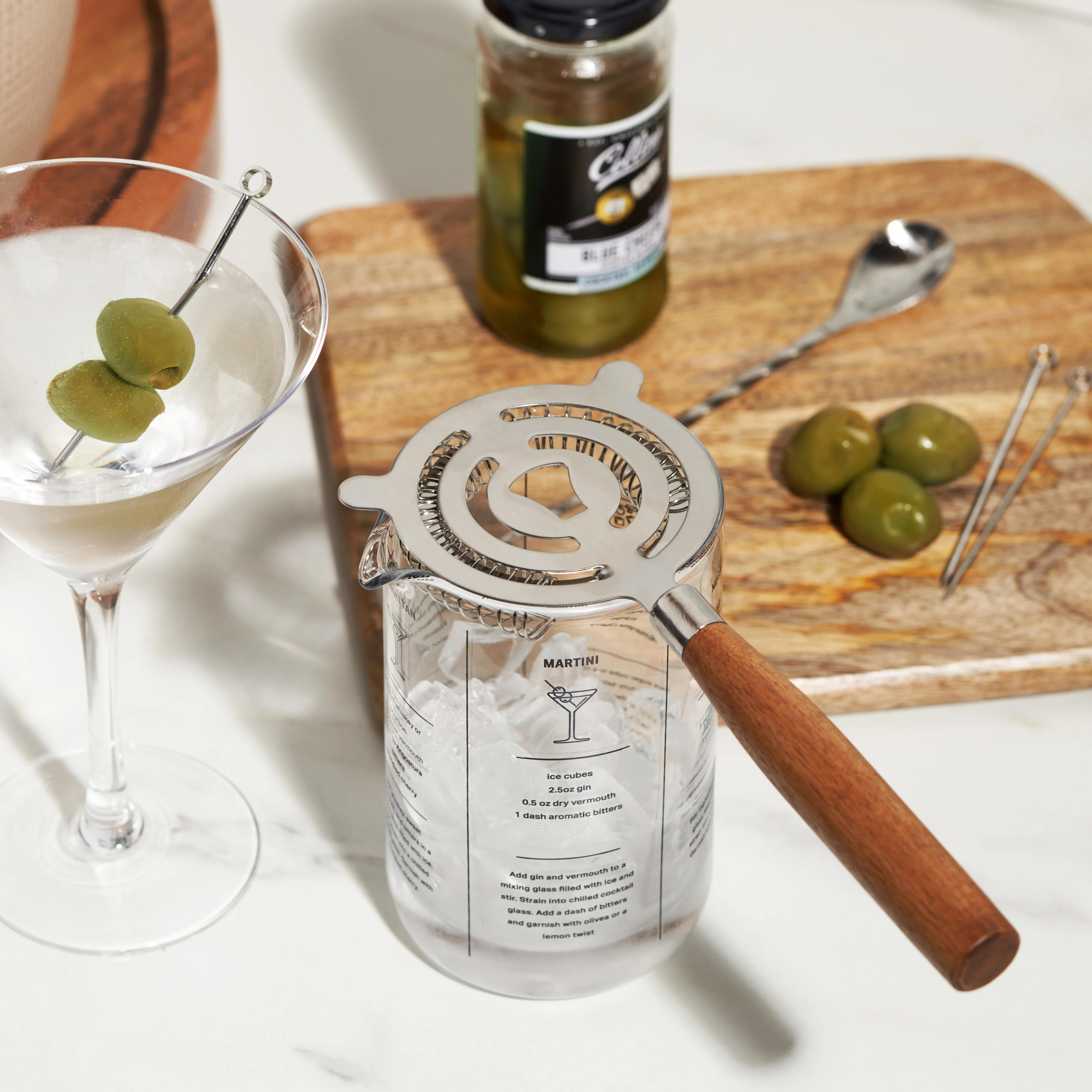 Cocktail Strainer with Acacia Wood Handle - Image 5