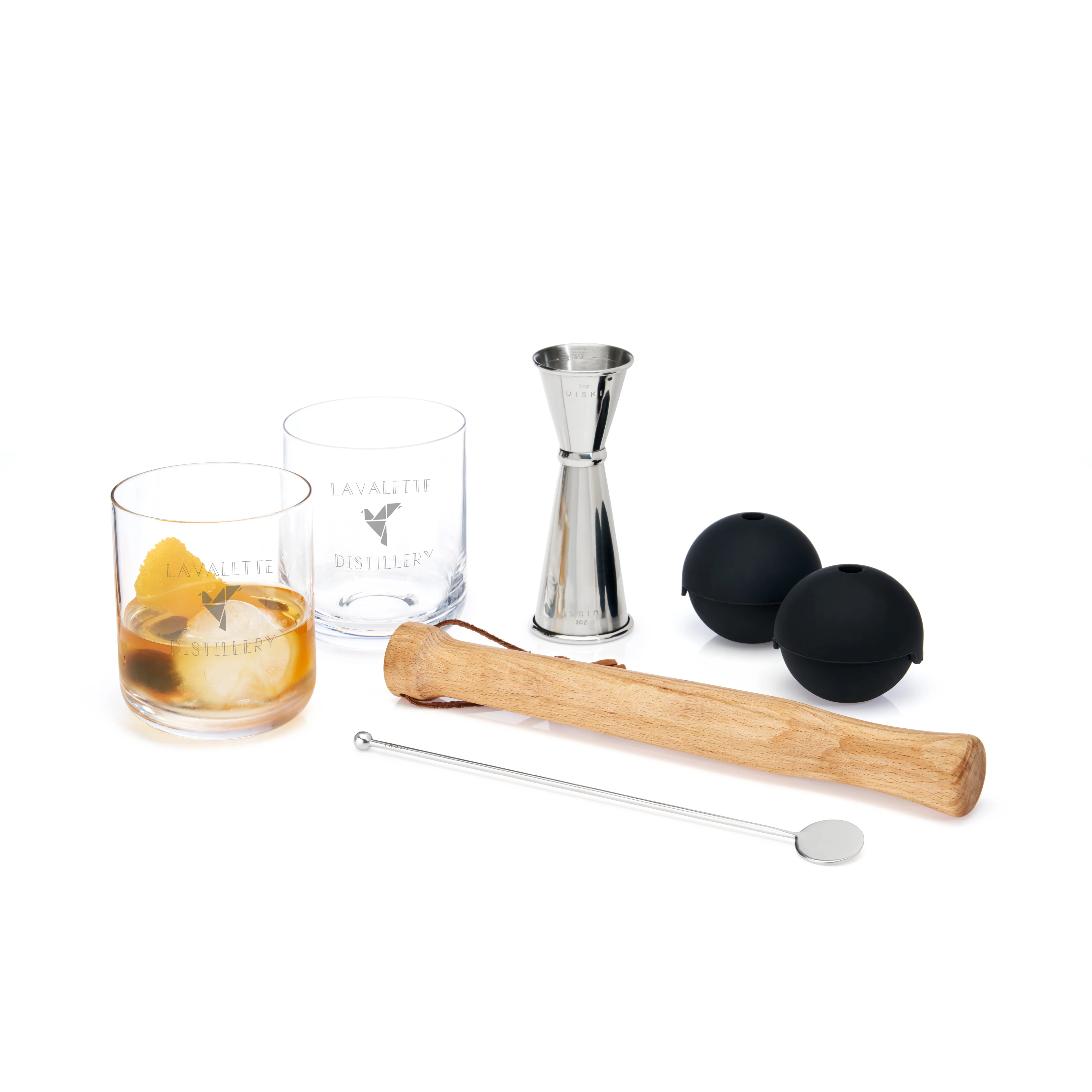 Viski Professional 7-Piece Muddled Barware Set in Stainless Steel - Image 3