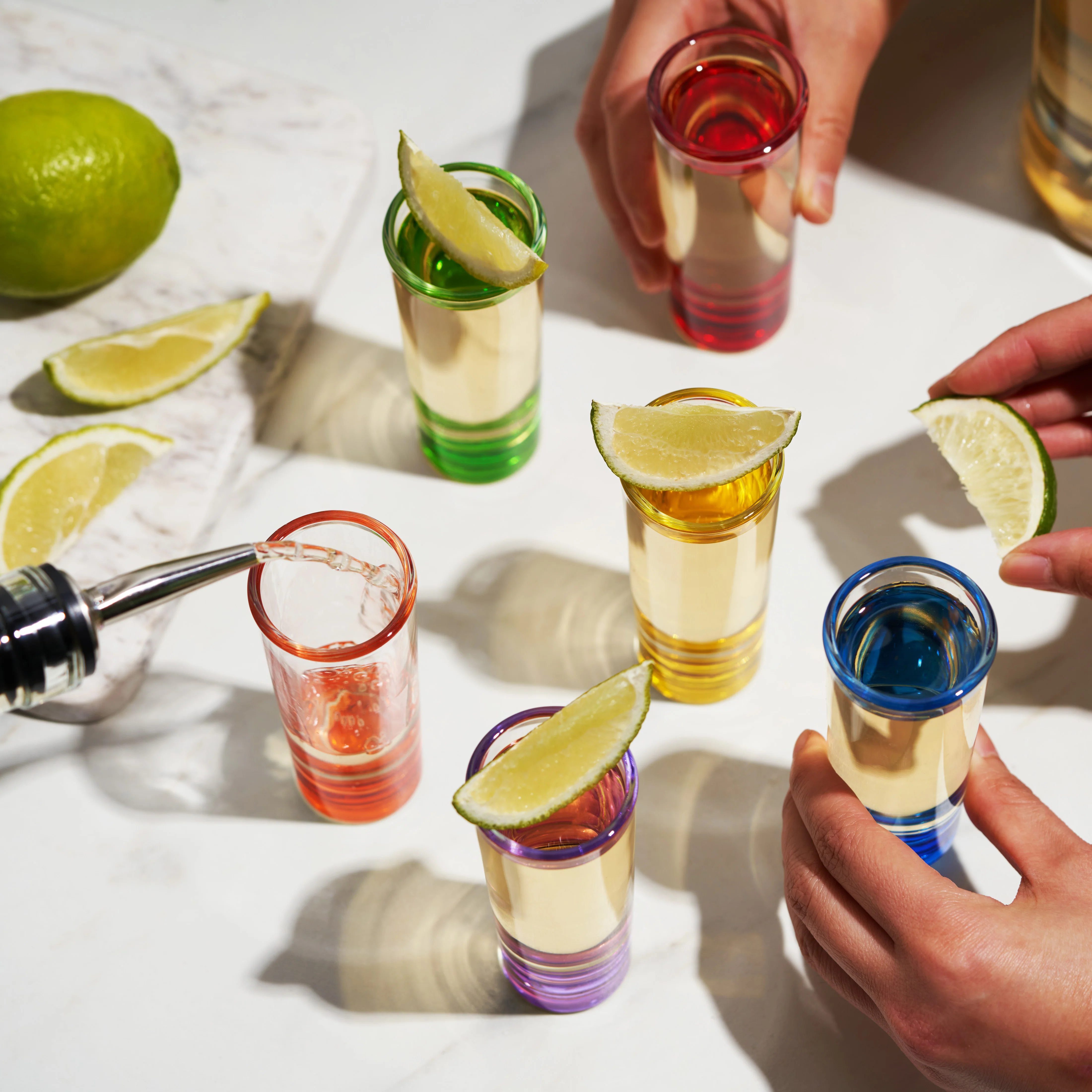 Shooter 2 oz Shot Glasses in Assorted Colors, Set of 6 - Image 6