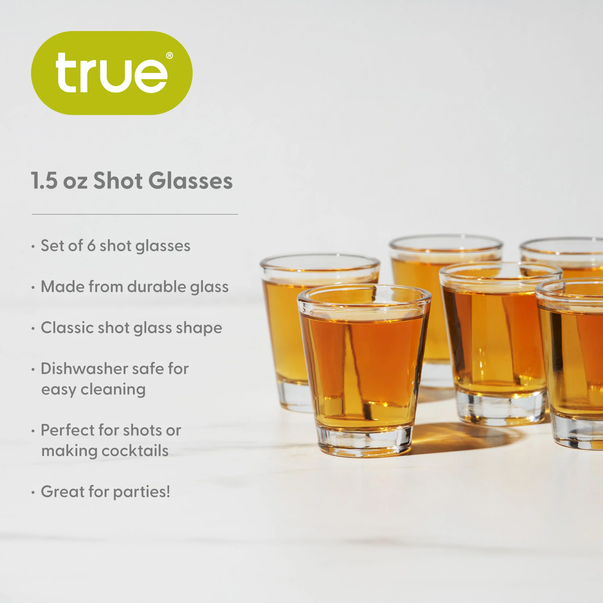 Shooter 1.5 oz Shot Glasses, Set of 6 - Image 7